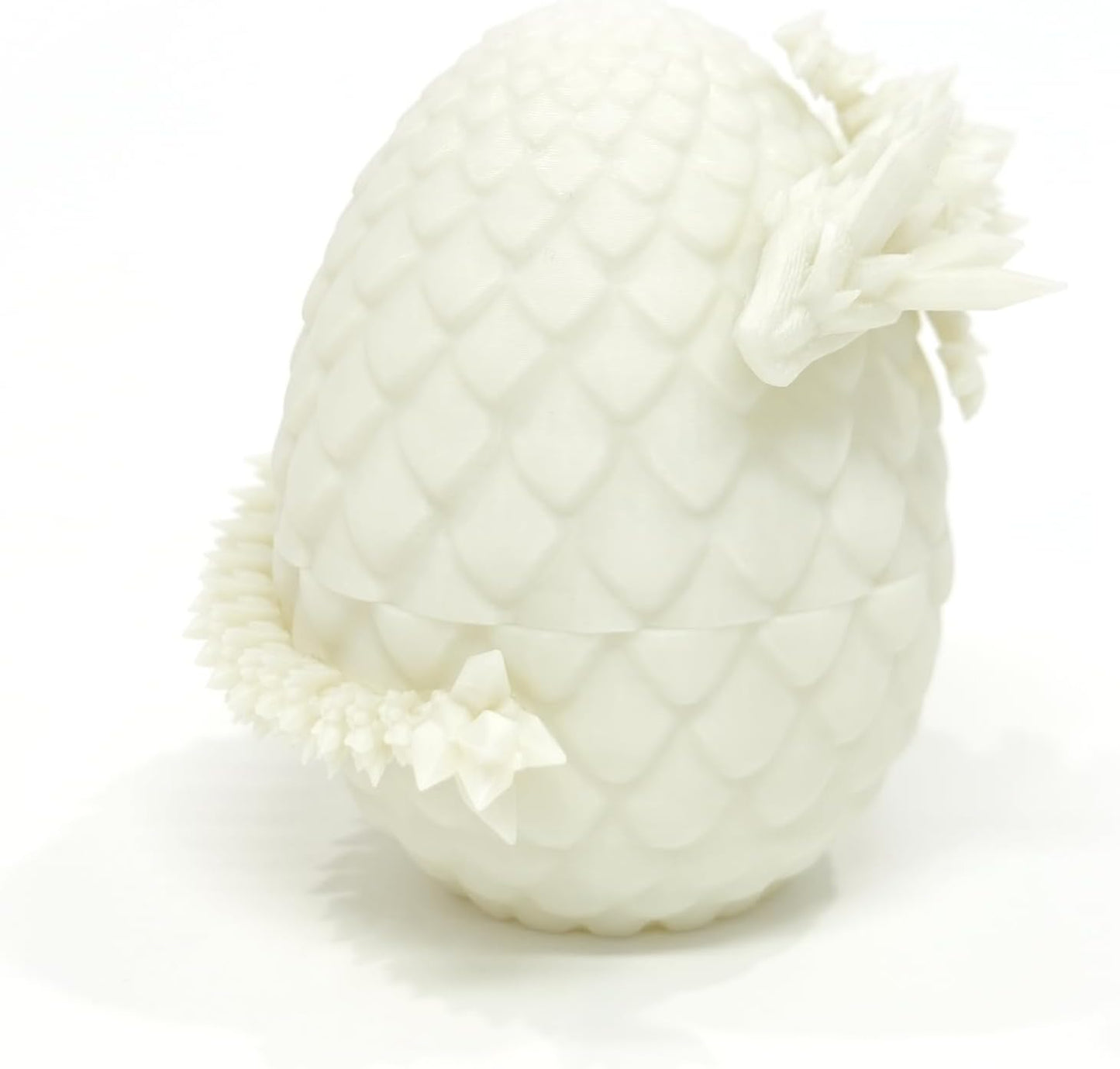 Dragon Egg - Glow in The Dark - Surprise Egg with Dragon Inside, 3D Printed Gift, Articulated Dragon Egg Fidget Toy, Figurine Decor (12” Dragon)