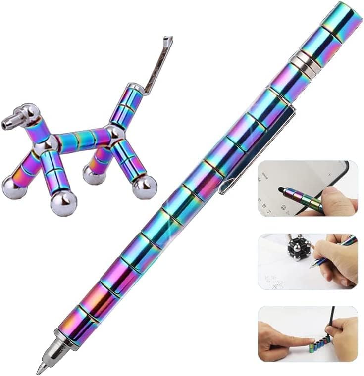 Fidget Pen,Magnetic Pen, Decompression Magnetic Fidget Toy Pen, Magnet Pen Fidget Toy Relieve Pressure Novel Toy Gifts for Kids or Friends! (Color)