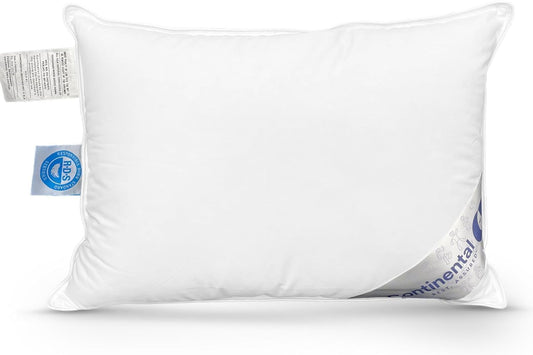Continental Bedding Child-Down, 13x18 Firm Pillow, White
