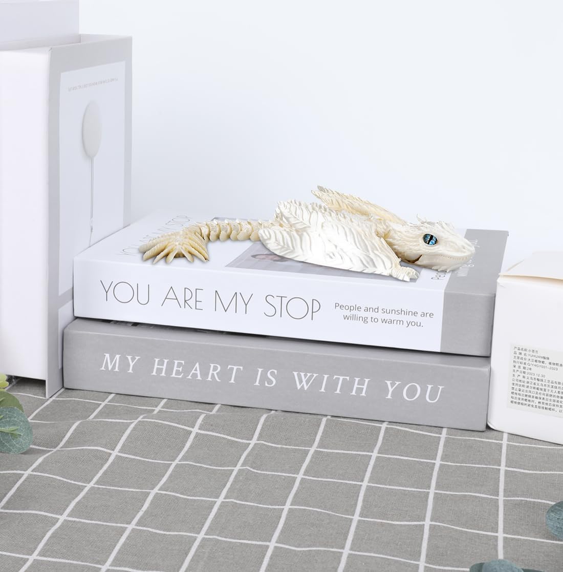 3D Printed Dragon, Feathered Wyvern Dragon, Articulated Dragon, Fidget Dragon Toys for Adult, Home Office Decor Executive Desk Toy