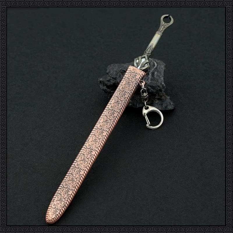 God of War Ragnarök Kratos Action Figures Game Toys Collection Keychain Desk Decoration Backpack Pendant Gift (Freyr's Ingrid Sword)