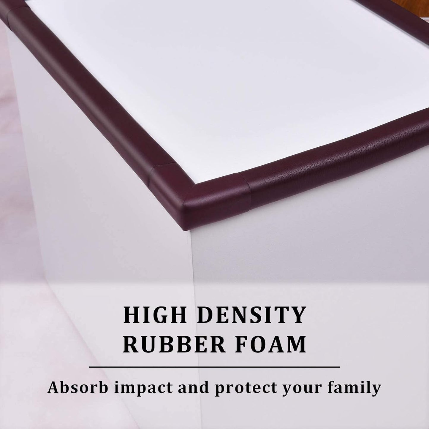 Baby Proofing Edge and Corner Guards, Safety Furniture Bumper with 3M Double-Sided Tape, Child Corner Protector for Fireplace, Table, Stair, Cabinet, (Coffee)