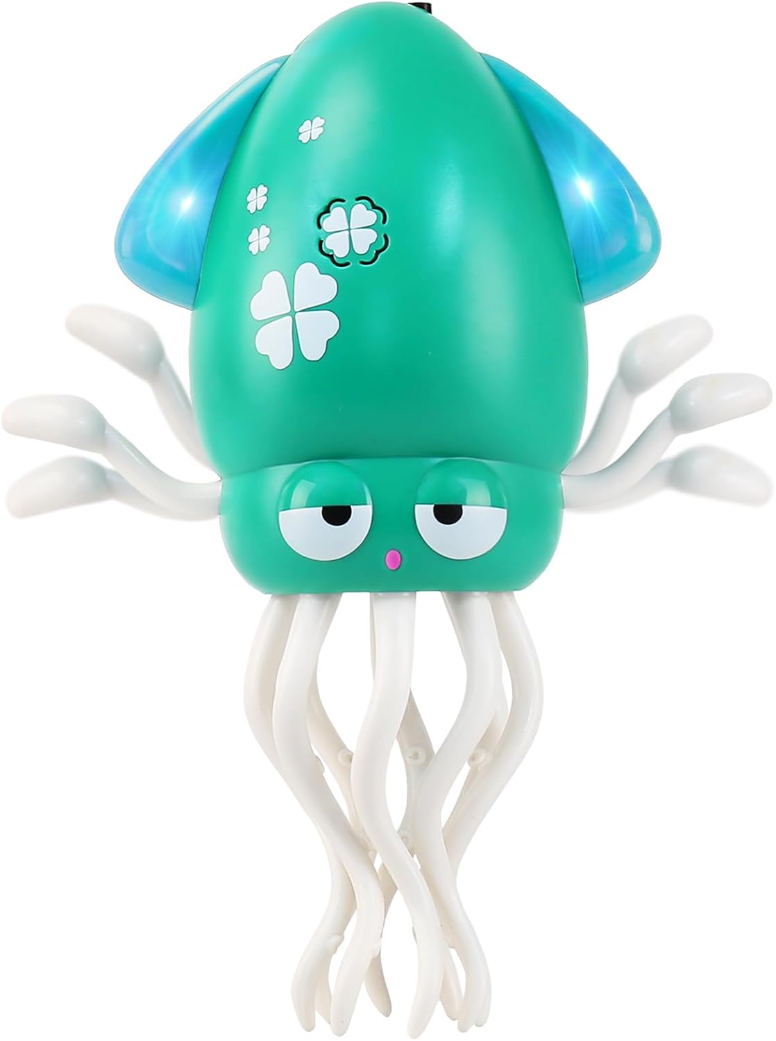 USB Rechargeable Dancing Octopus Baby Toy - Electric Crawling & Tummy Time Toy, Magical Musical Squid, Stress-Relief Desk Decor - Birthday for Kids Ages 1 2 3 4 5 6, Boys (Green)