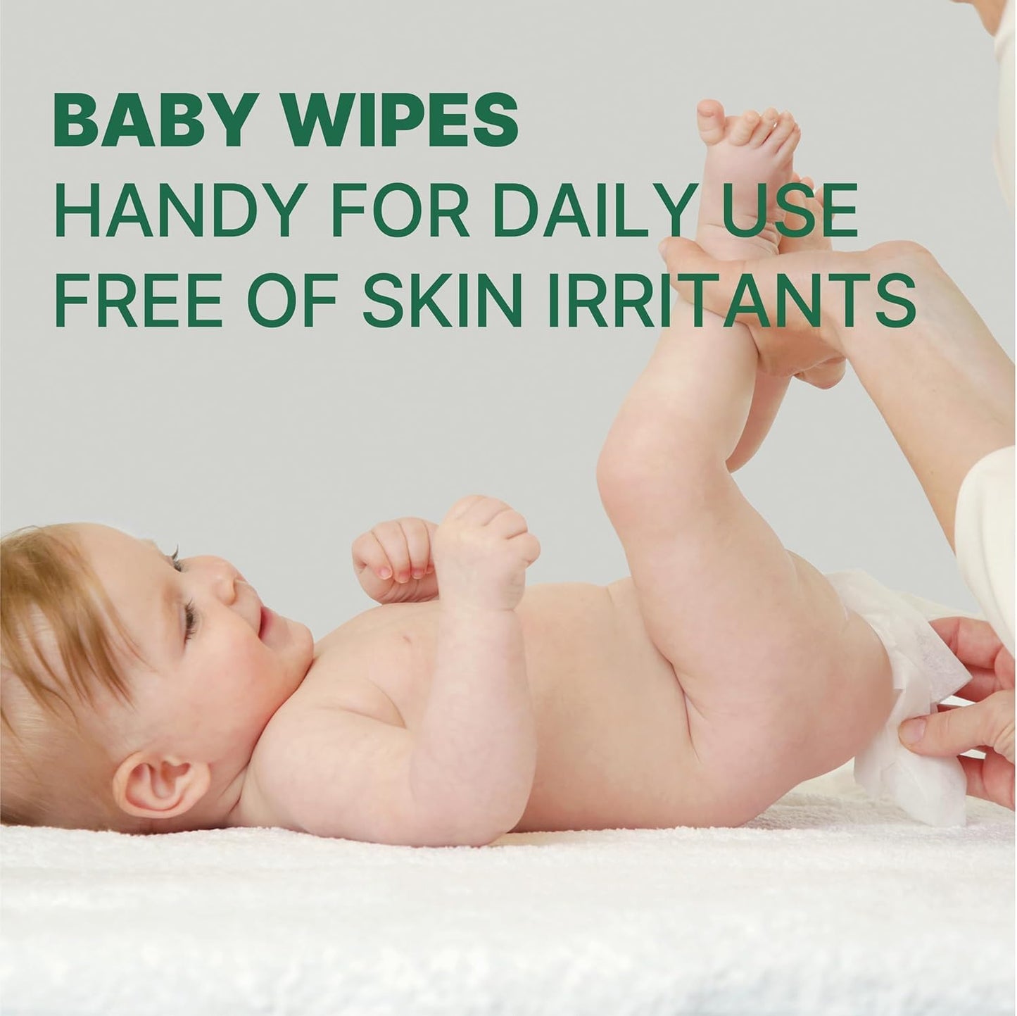 BEBESUP- Korea’s #1 Zero Harsh Chemicals Baby Wipes- Water Based Hypoallergenic Unscented Extra-Thick Organic baby wipes for sensitive skin Zero skin irritants Flip-Top 640 Count (80 Count 1 Pack)