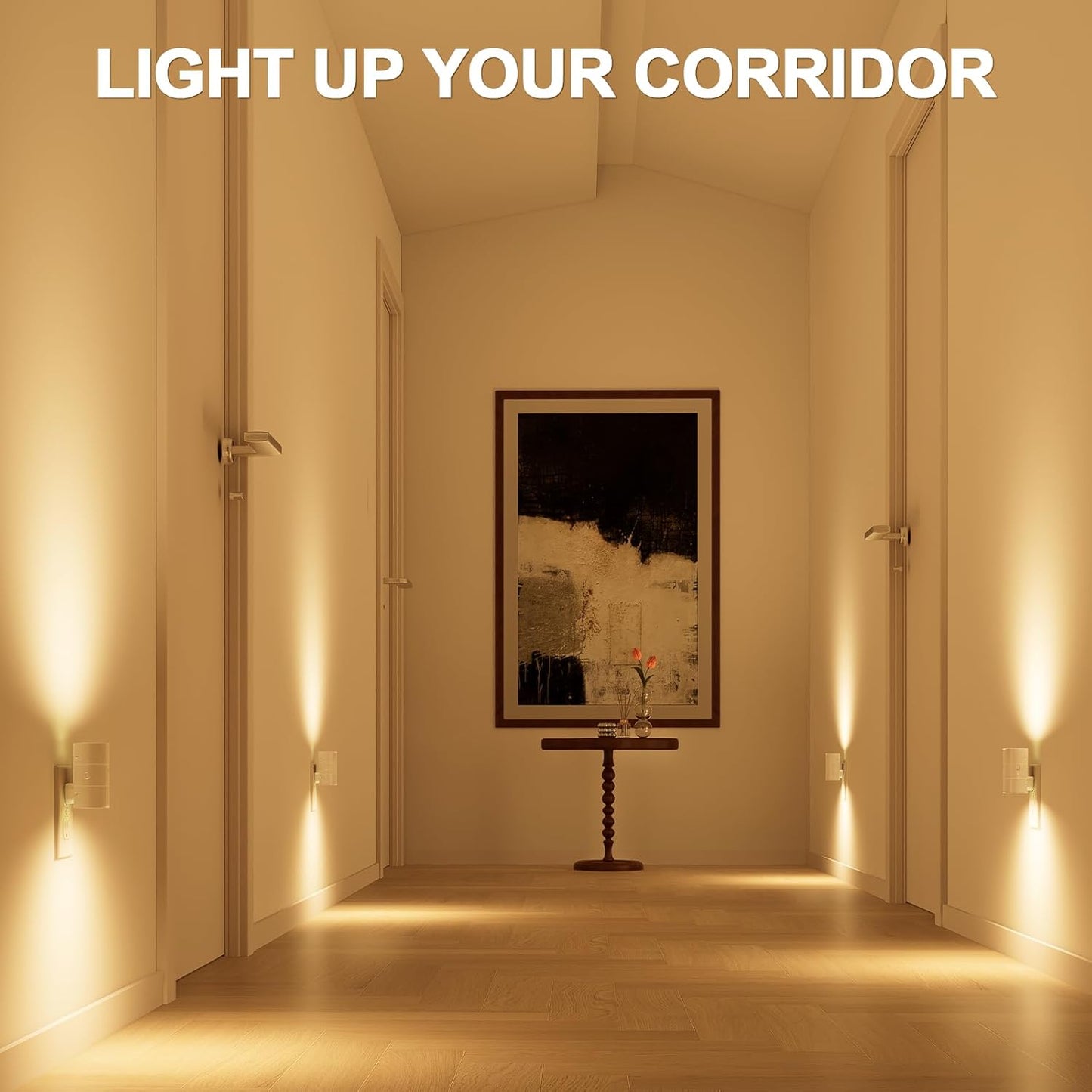 NIORSUN Dusk to Dawn Night Light Plug in,Bright Night Lights Plug Into Wall with 3 Light Modes,Ultra-Slim Design,0-100LM Dimmable Night Light for Hallway Bathroom Stairway Bedroom,White,8 Pack