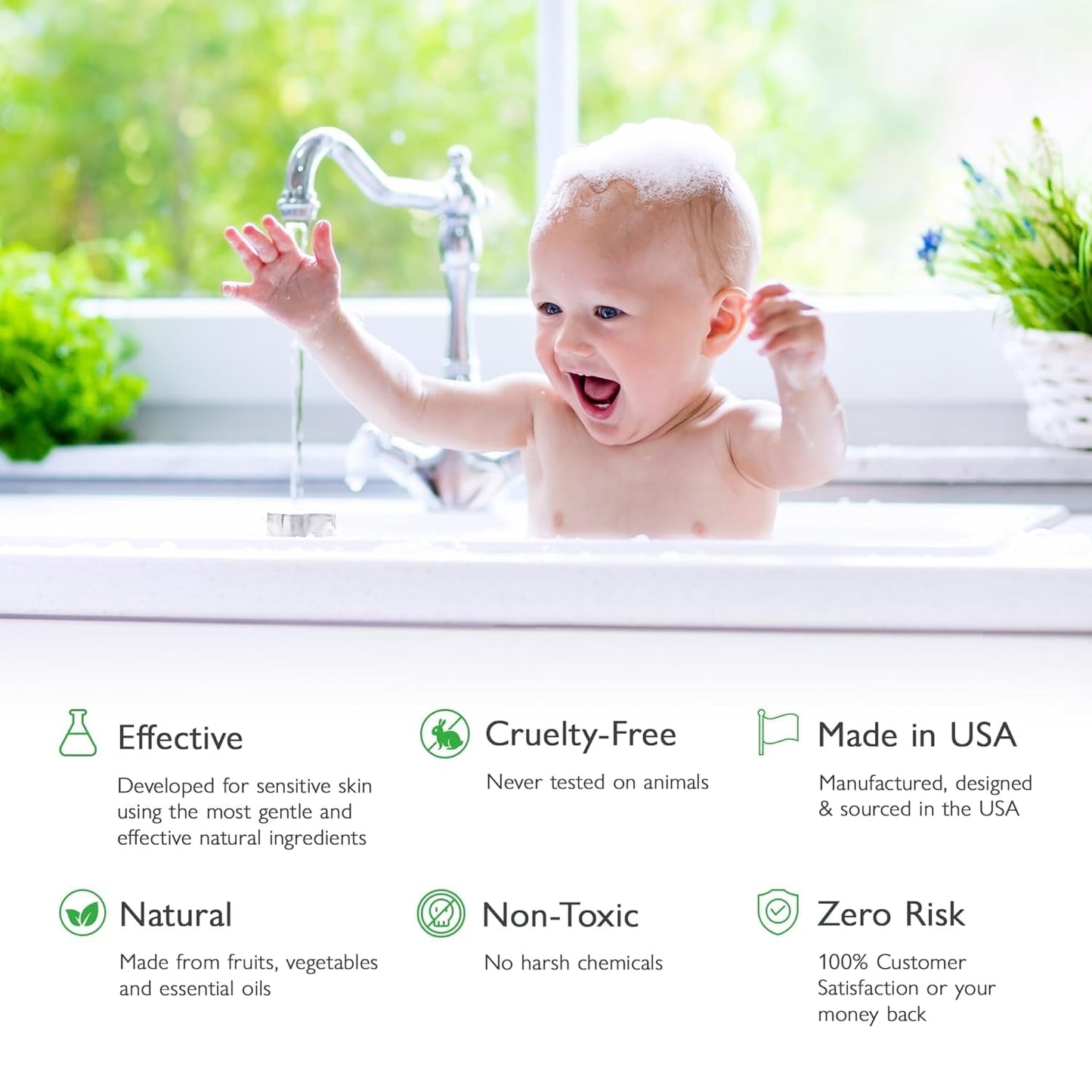 SoCal Suds & Company 2oz Organic Foaming Baby Wash & Shampoo - Soft Citrus