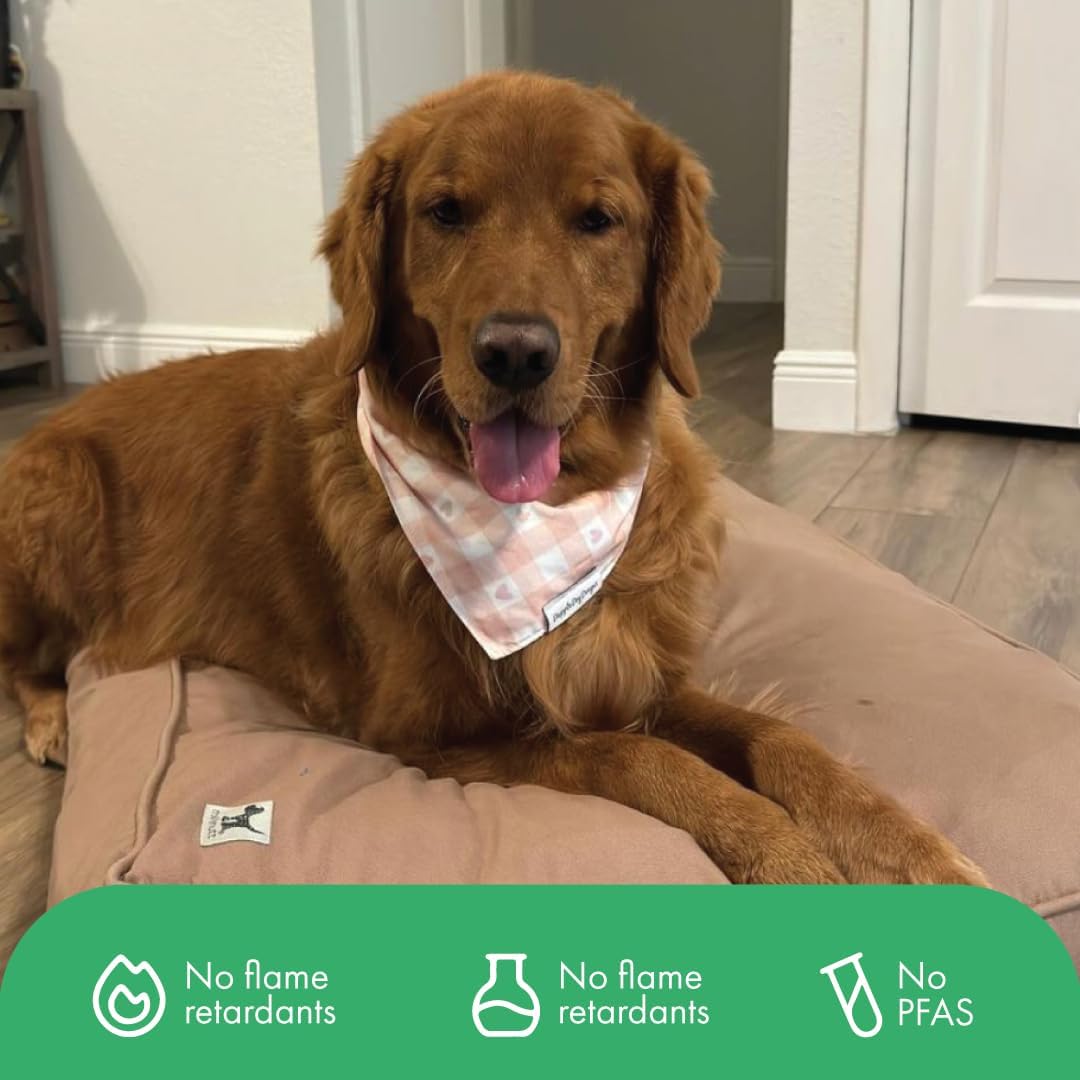 Molly Mutt Large Crib Mattress Cover - Wild Horses Print - Measures 27”x52”x5”- 100% Cotton - Durable - Breathable - Sustainable - Machine Washable Dog Bed Cover