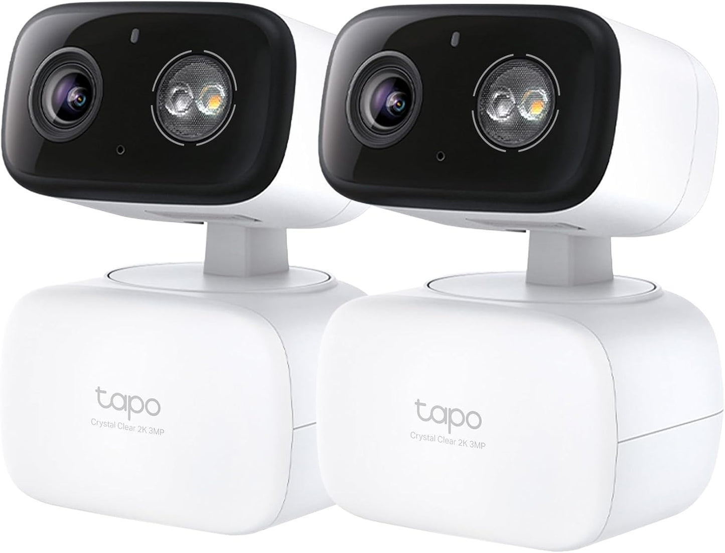 Tapo 2K 3MP Pan/Tilt Indoor/Outdoor Security Camera - Free Person/Baby Cry Detect & Motion Track, 360ยฐ Pan, Color Night Vision, SD/Cloud Storage, Works w/Alexa & Google Home, HybridCam 360 (2-Pack)
