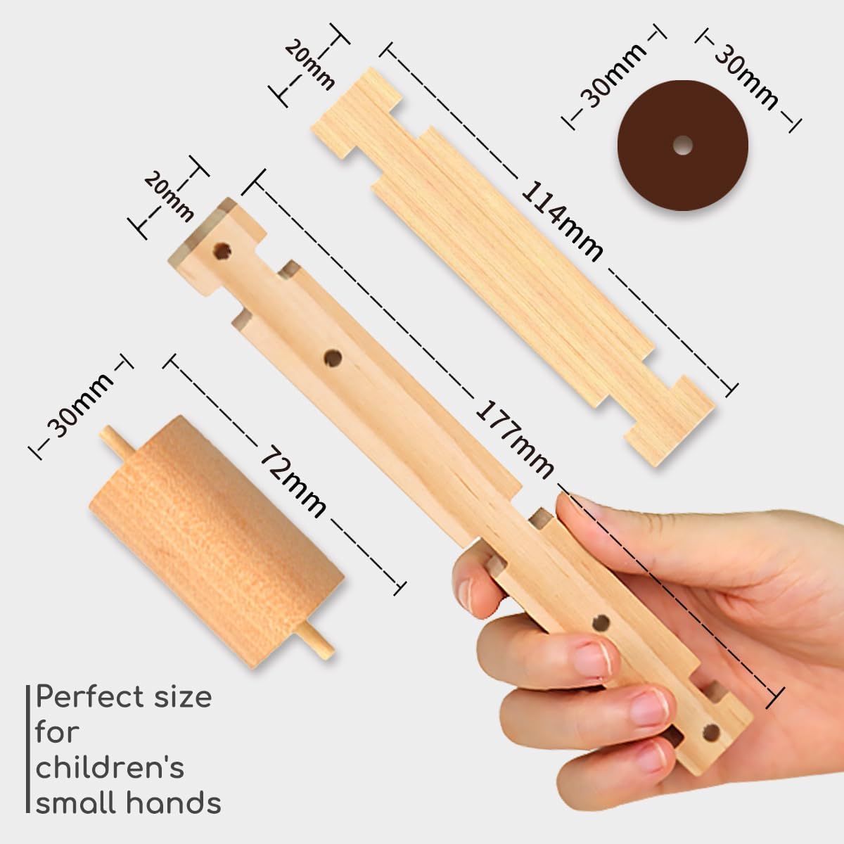 Jovi-mindly&Notchies Wooden Blocks Train Set 101 PCS Create 40+ Shapes,Toys Educational Wooden Building Blocks Puzzles for Kids Ages 5-8 Boys and Girls,Truck/Excavator,FSC Certified,Graduate Gifts