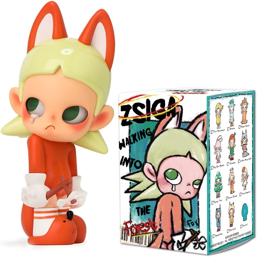 POP MART Zsiga Walking into The Forest Blind Box Figures, Random Design Box Toys for Modern Home Decor, Collectible Toy Set for Desk Accessories, 12PC