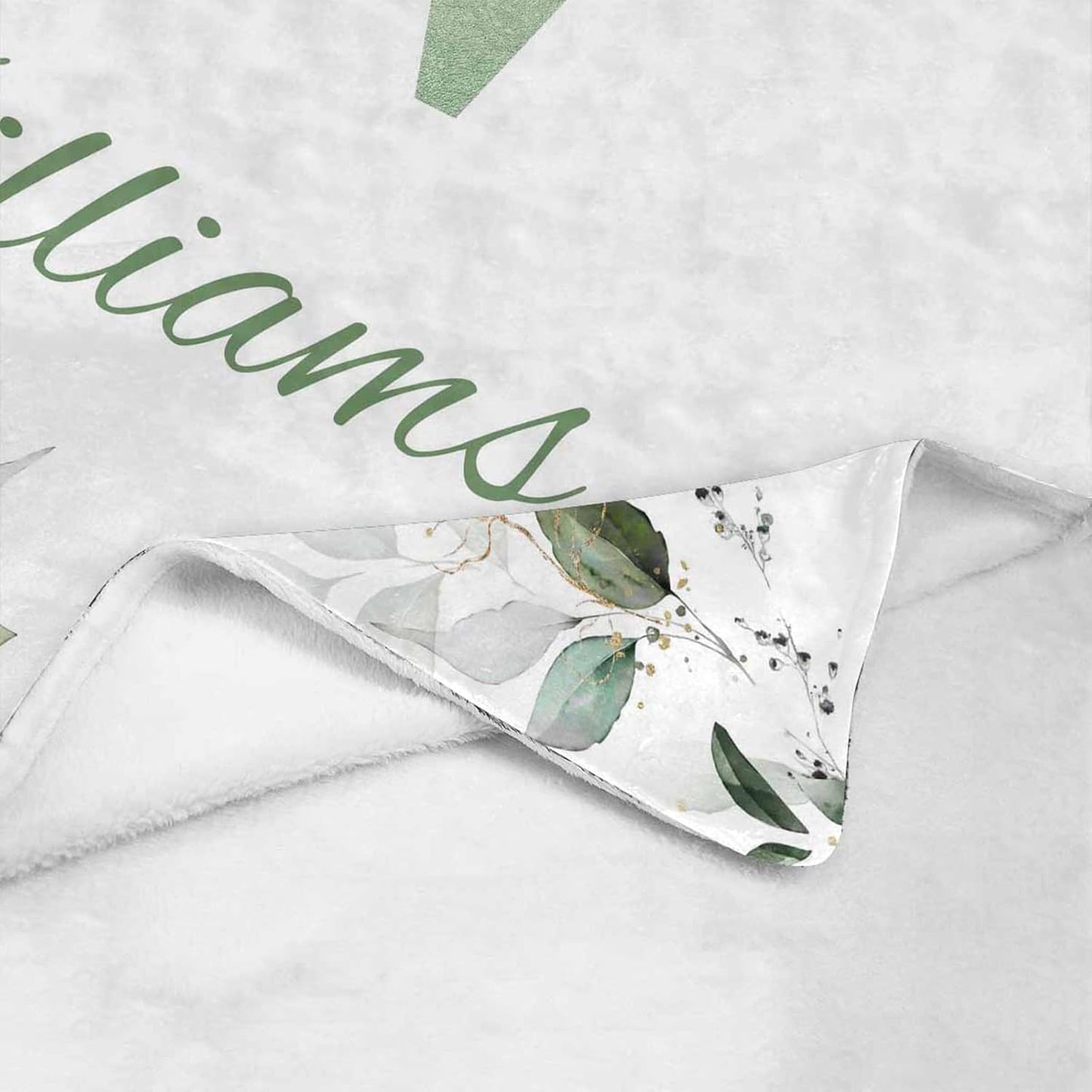 Personalized Baby Blanket with Name, Custom Floral Name Blanket Toddler Girls Soft Flannne Swaddling Blankets Customized Memorial Gift from Nana for Infant Newborn Shower