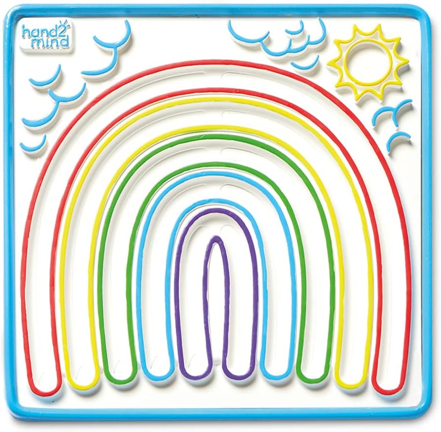 hand2mind Mindful Maze Boards, Tactile Sensory Toys for Toddlers, Anxiety Relief Items, Calm Down Corner Supplies, Emotional Regulation Tools for Kids, Play Therapy Toys, Mindfulness Gifts