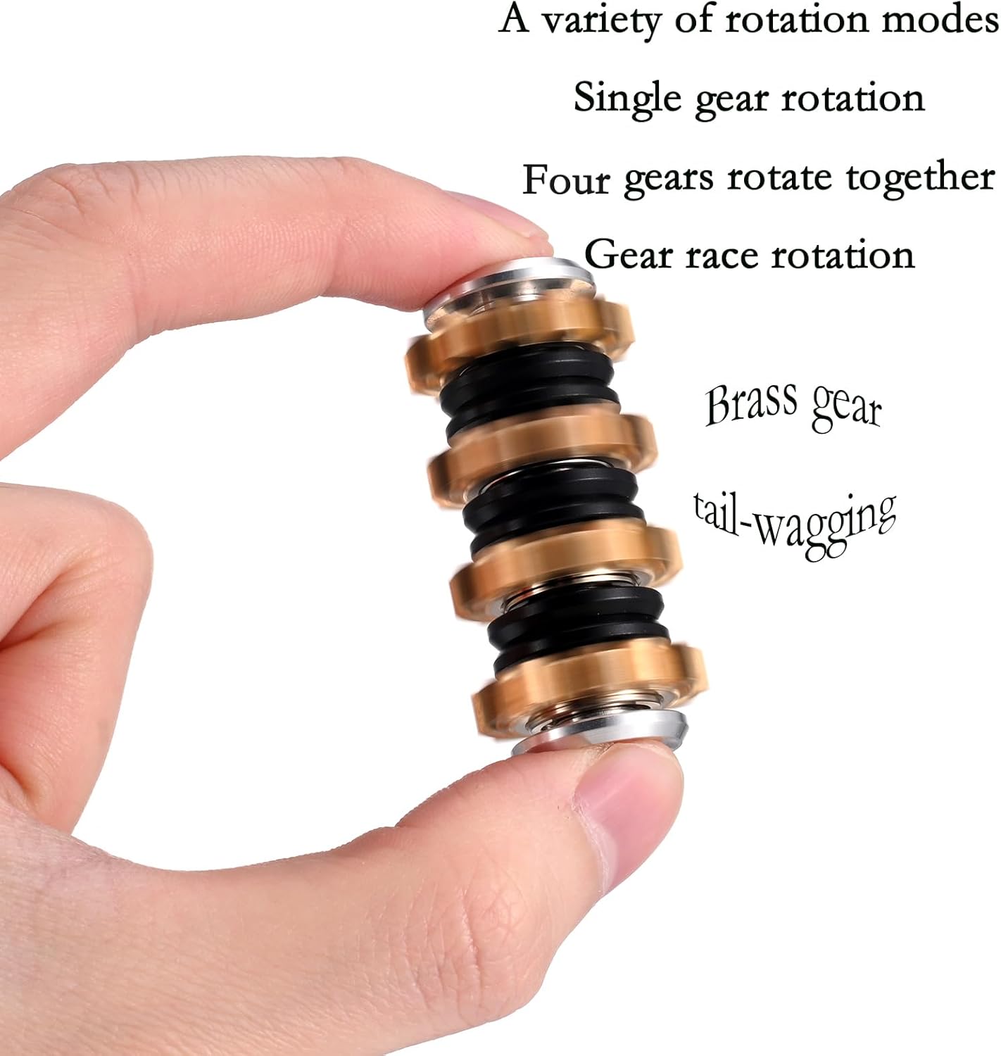 Fidget Toy Set, Metal Gear Fidget Toy, Gear Metal Fidget Spinner , Adult Fidget Spinner for Anxiety Relief Therapy, Steampunk Mechanical Sense.Fidget Pack Great Gift for Adults Teens Kids (4 in 1)