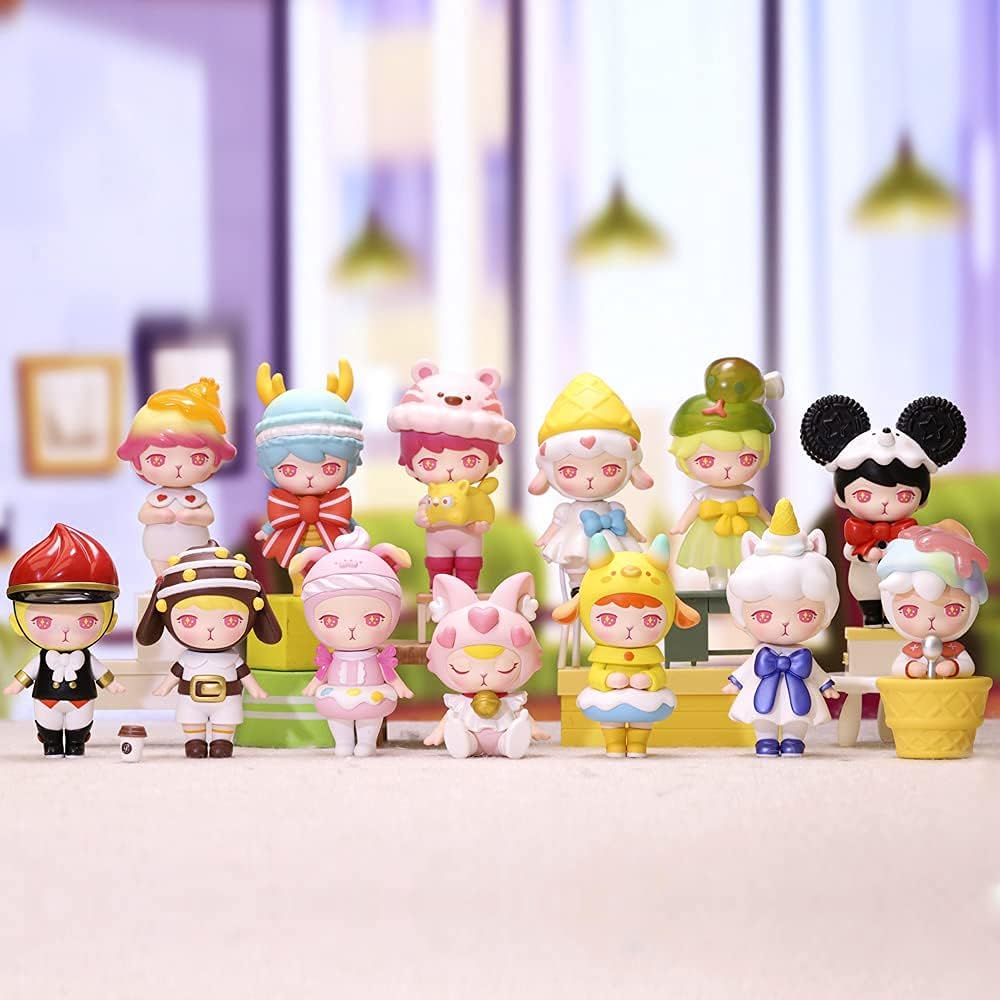 POP MART Bunny Series Collection Zodiac Art 12PC Exclusive Action Figure Box Toy Bulk Box Popular Collectible Art Toy Cute Figure Creative Gift, for Christmas Birthday Party Holiday