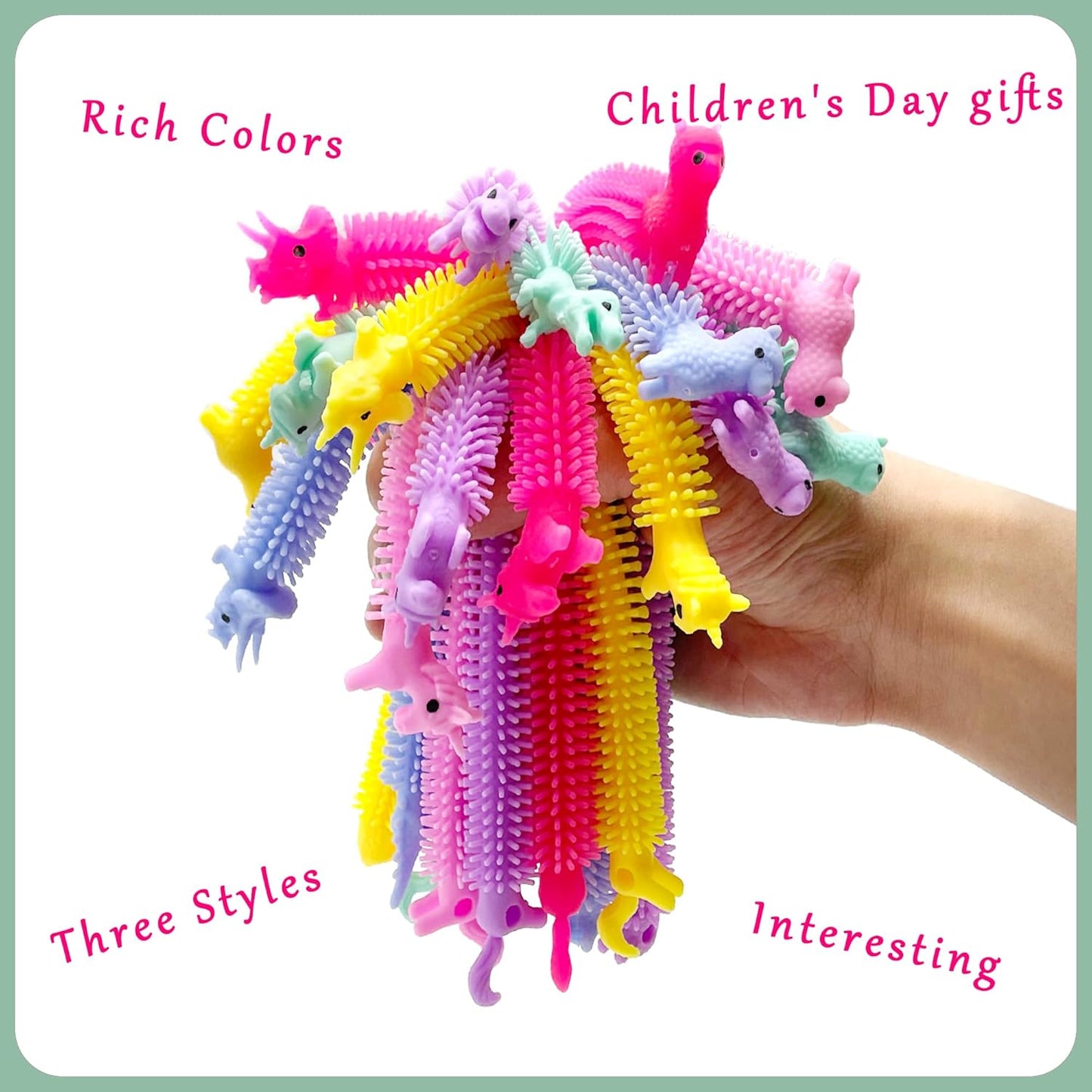 30 Pack Stretchy Strings Fidget Toys - Vibrant Sensory Toys for Kids and Adults Stress Relief - Anti-Anxiety Autism Toys - Perfect for Children's Day, Birthday Gifts, Party Favors