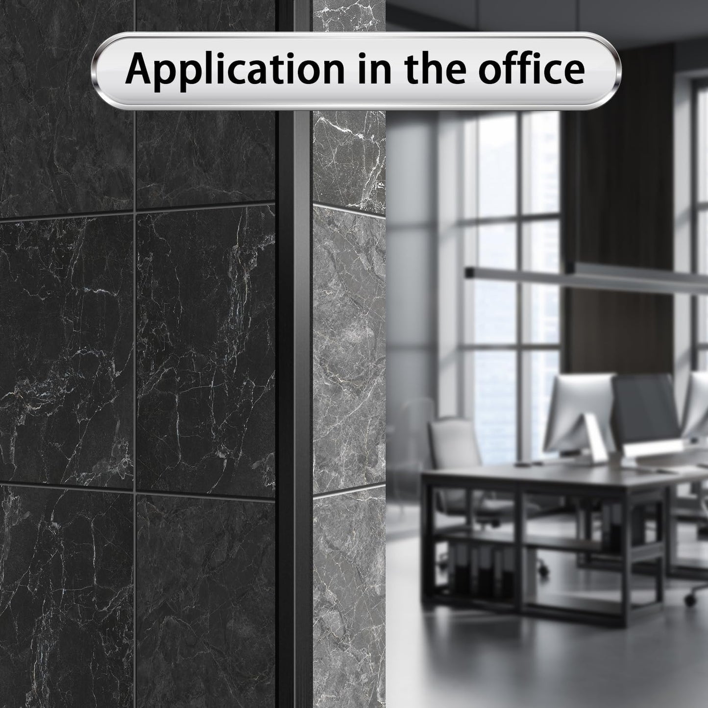 Aluminum Alloy Metal Corner Protector 6PCS Wall Corner Protector 0.6x0.6x48 inches Corner Guards Decoration for Walls Black Color Pack of 6 Corner Guards 21Ga Thickness