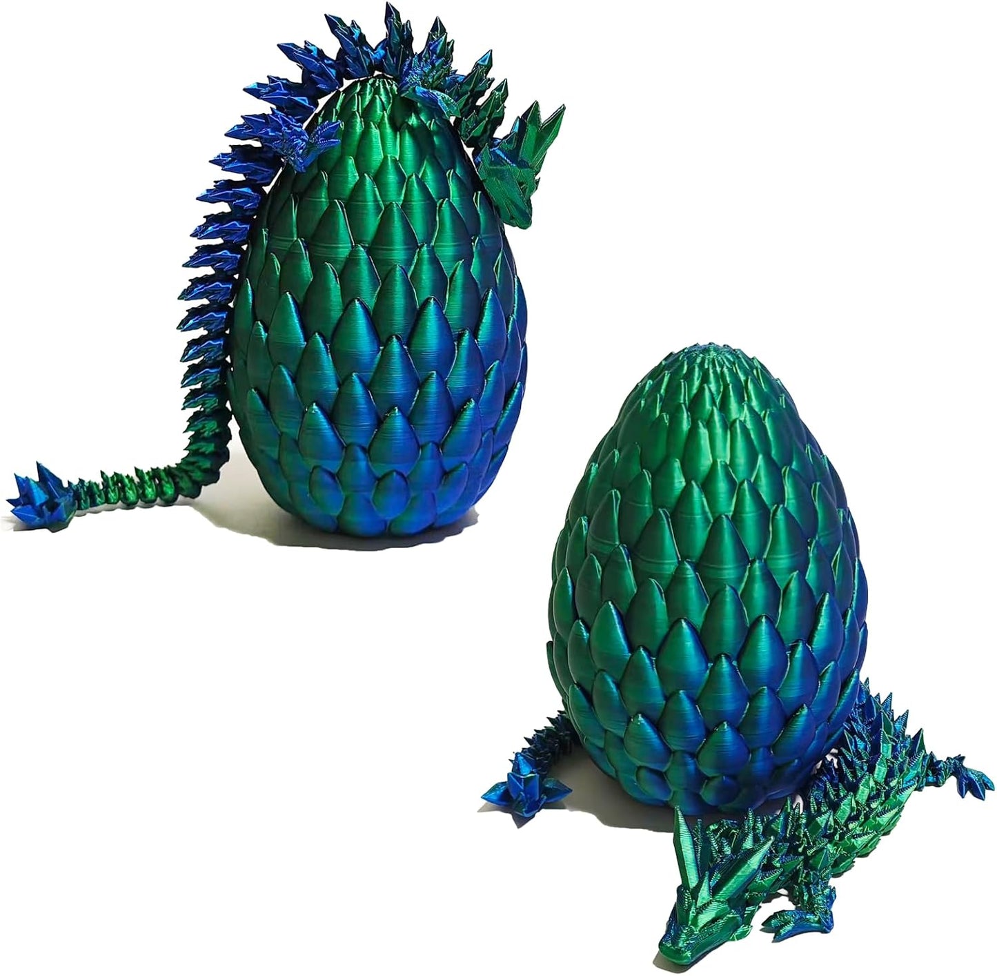 Dragon Egg, Easter Egg with Pet Dragon, 3D Printed Dragon, Crystal Dragon Fidget Toy, Articulated Dragon Eggs Fidget Toy Surprise for Adults