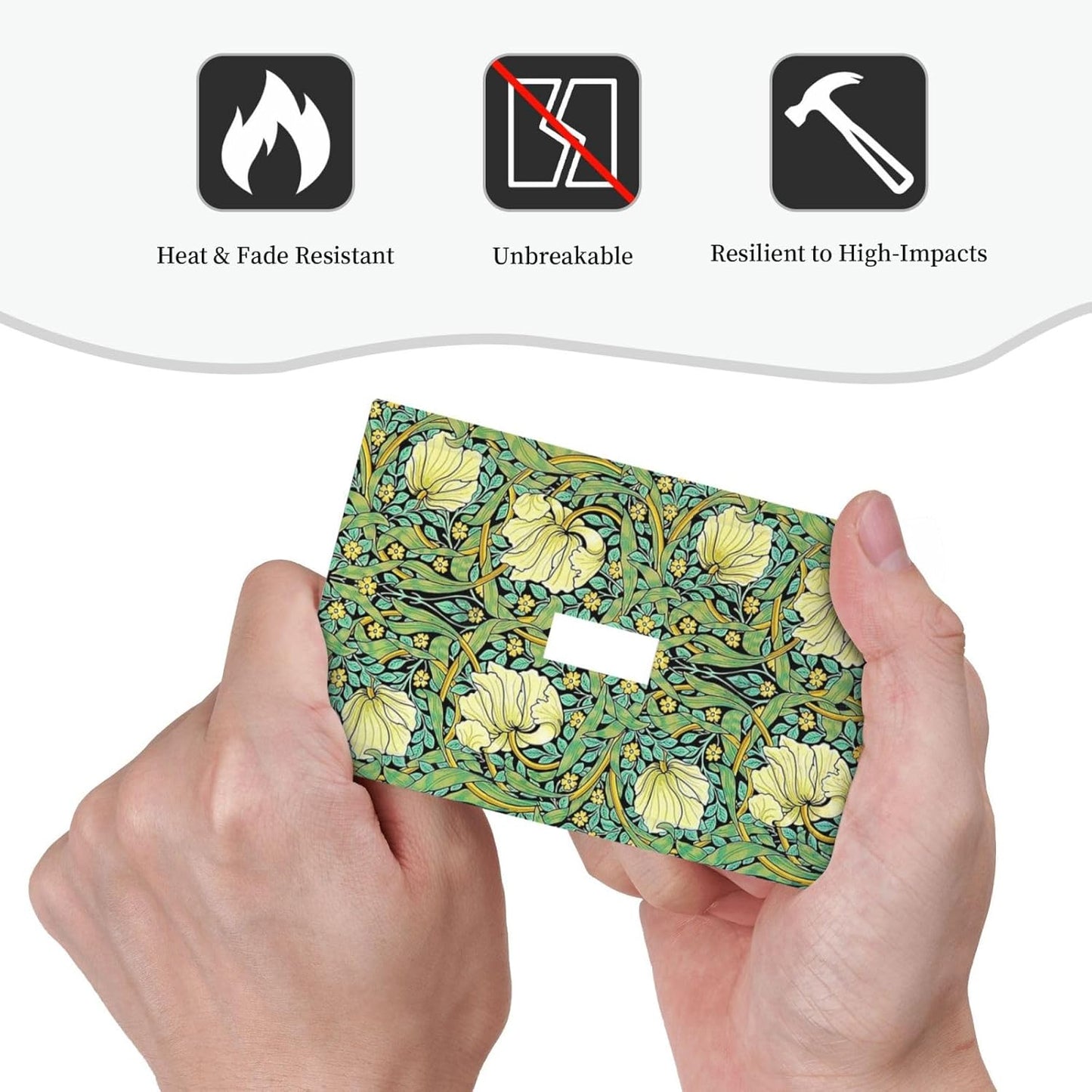 Decorative Light Switch Cover William Morris Vintage Floral Yellow Flowers Green Leaf 1 Gang Single Toggle Device Electrical Faceplate Switchplates Decorator Outlet Wall Plate for Bedroom