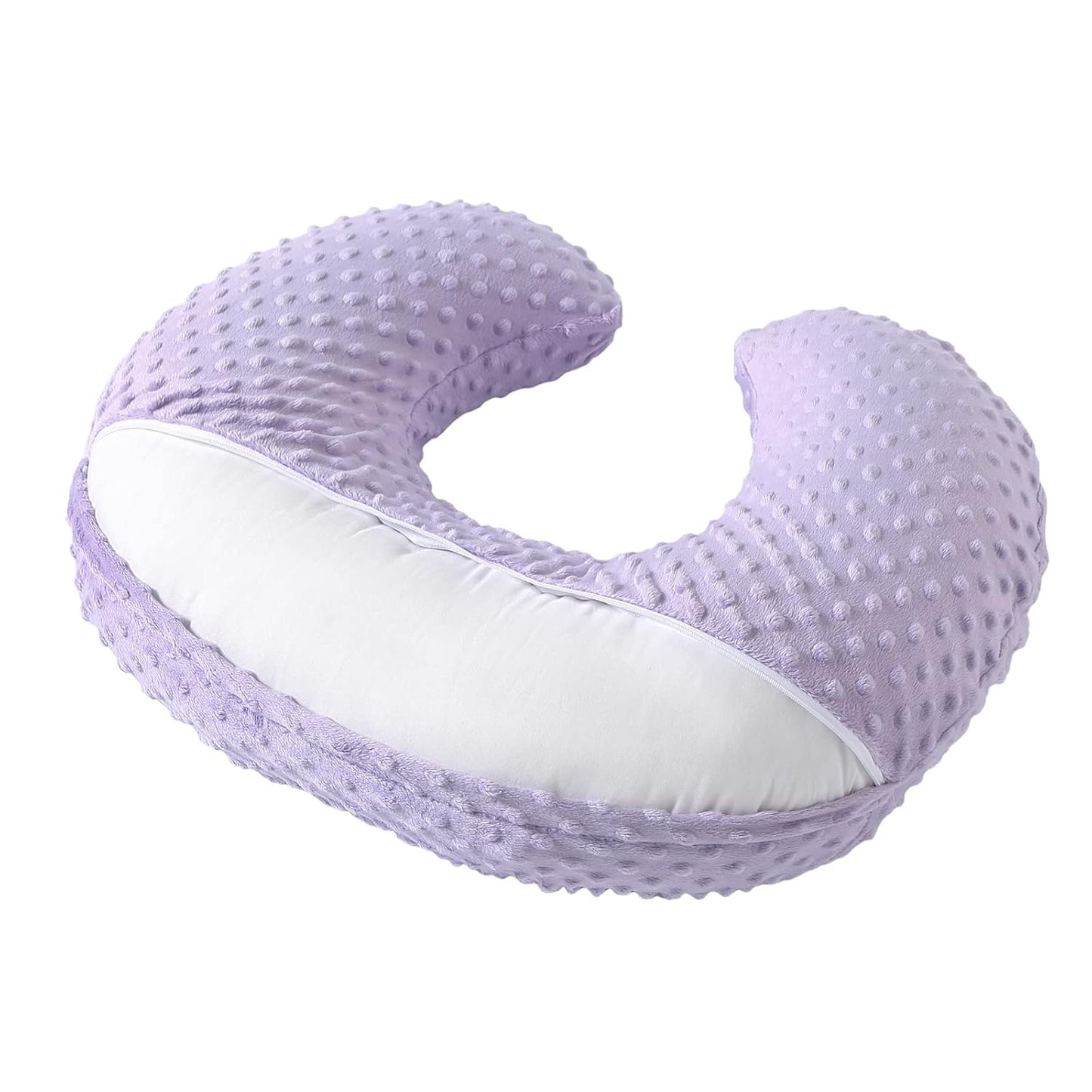 Nursing Pillow and Positioner for Breastfeeding, Ultra Soft Baby Breastfeeding Pillows for More Support for Mom and Baby, with Premium Removable Cover (Orchid Petal)