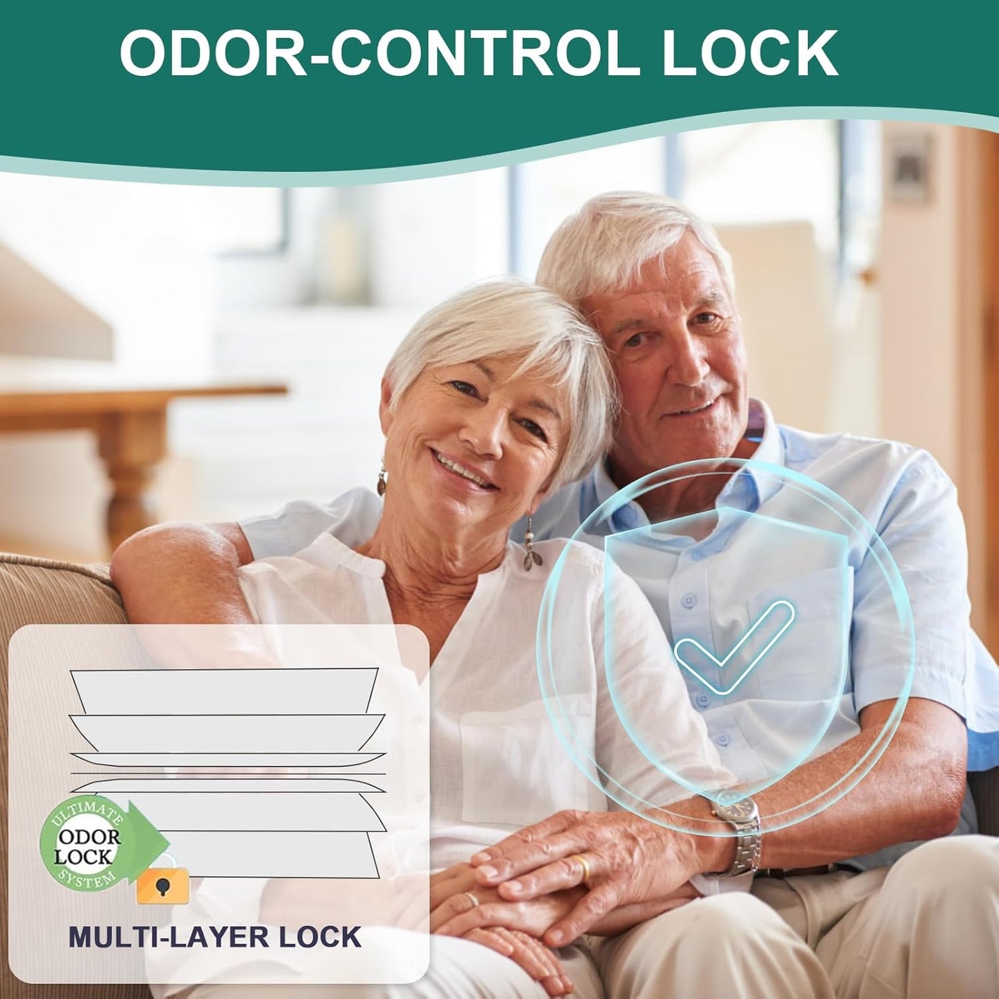 4 Pack Adult Diaper Liner Refills,Diaper Pail Refill Bags Compatible with Janibell Akord 330 slim Model Adult Diaper Disposal System Powerful Odor Resistant(Extra 30% Thickness),Plant scent