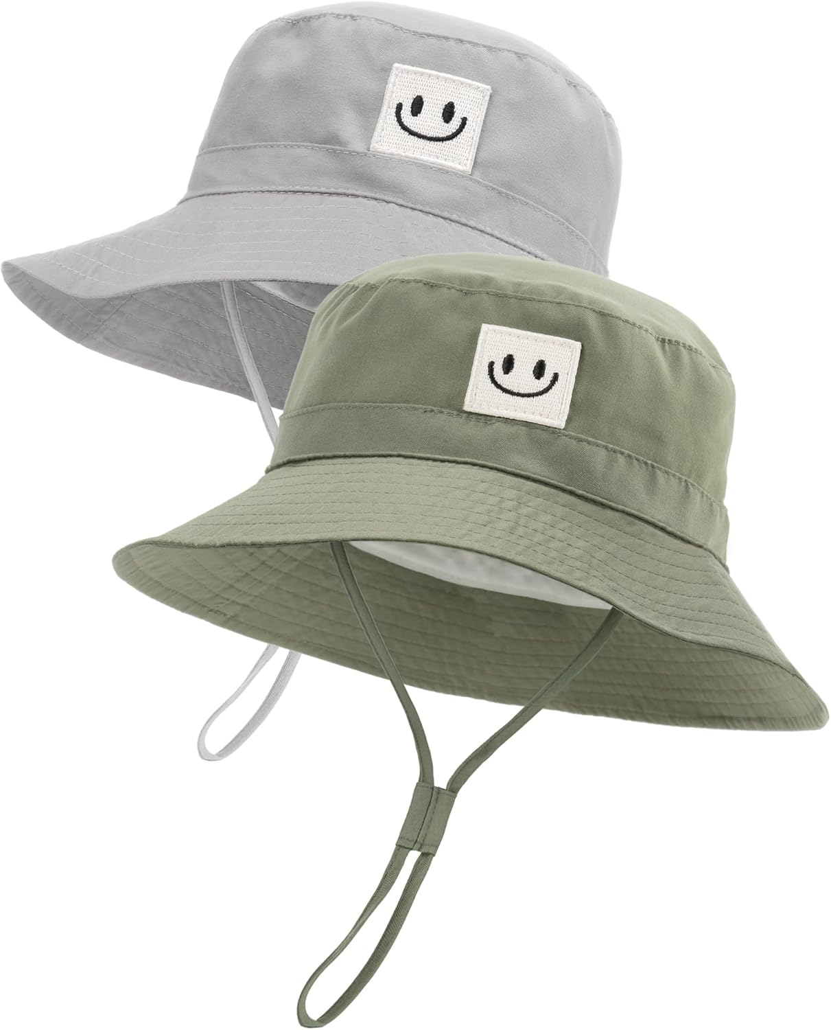 FURTALK Baby Sun Hat Smile Face Toddler Boys Girls Bucket Hat 0-5 Years Kids UPF 50+ Sun Protection Summer Hats