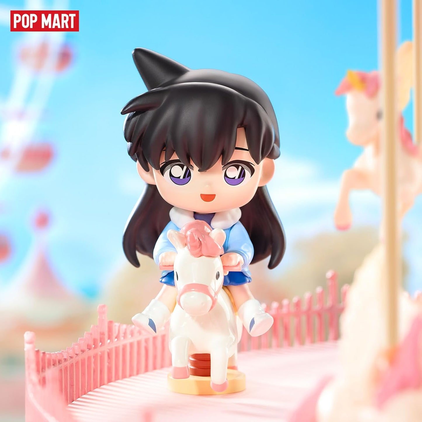POP MART Detective Conan Case Closed Carnival Series Blind Box Figures, Random Design Mystery Toys for Modern Home Decor, Collectible Toy Set for Desk Accessories, Whole Set