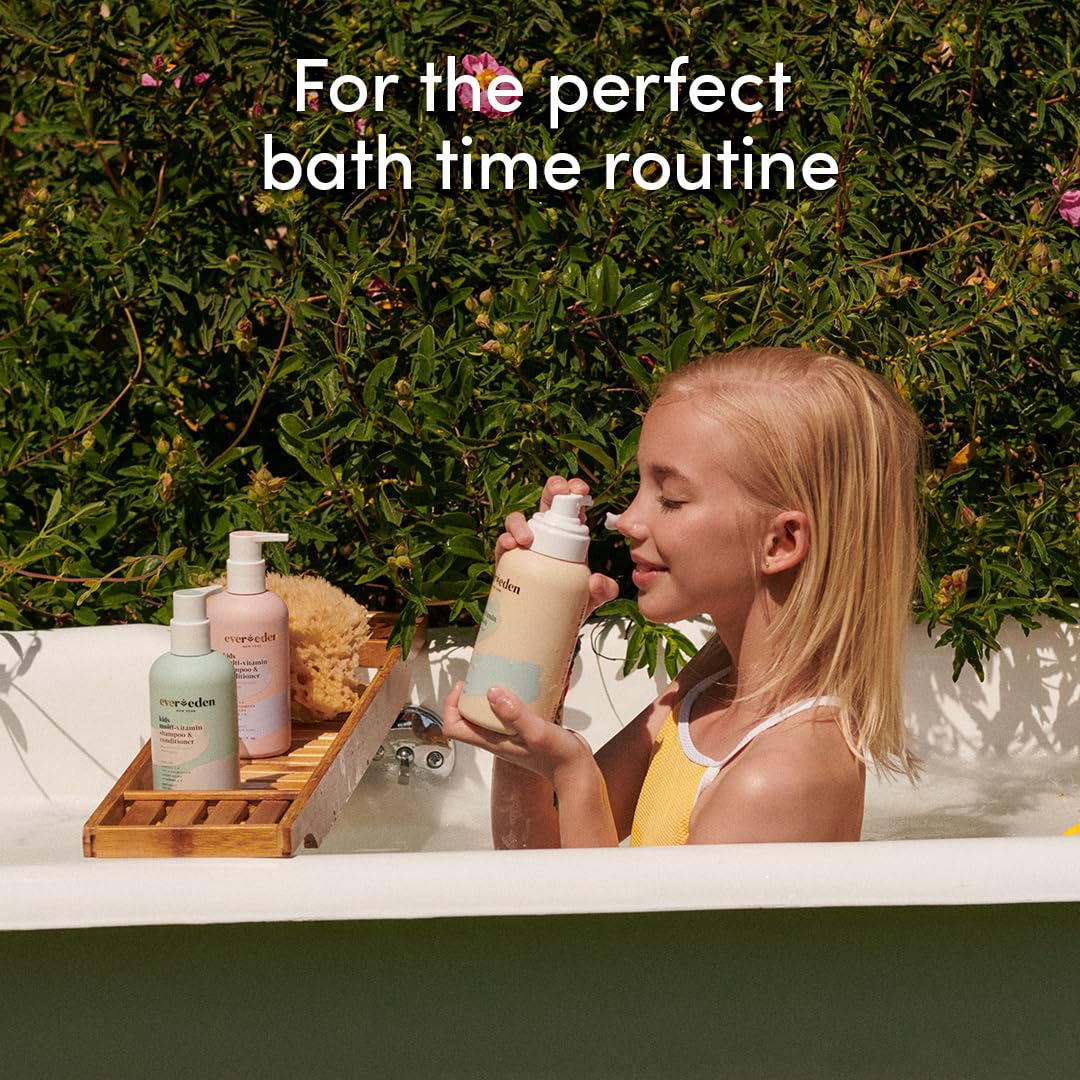 Evereden Kids Shampoo and Conditioner 2 in 1: Cool Peach, 8.5 fl oz. | Gentle Kids Skin Care | Non-toxic and Clean Ingredients