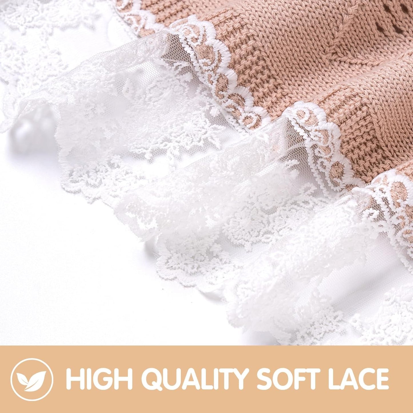 Booulfi Baby Blanket for Girl Toddler Newborn Swaddle Receiving Knit Cotton Blanket Throw Blanket Soft Crochet Preemie Small Crib Gender Neutral Infant Baby Boy Blankets