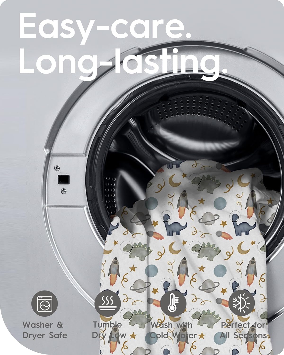 Changing Pad Cover for Girls Boys, TotBasic Premium Soft Boho Changing Table Covers, Stretchy Jersey Changing Table Sheets - Fits All Standard Changing Tables - 2 Pack (Dino Space)