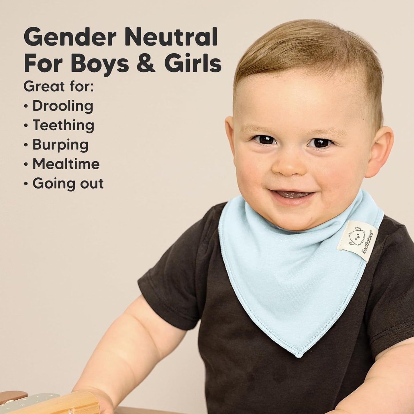 8-Pack Organic Baby Bandana Bibs for Girls - Super Absorbent Triangle Baby Bibs for Drooling and Teething Infant, 100% Cotton Extra Soft for Newborn, Infant 0-36 Months (Spring)