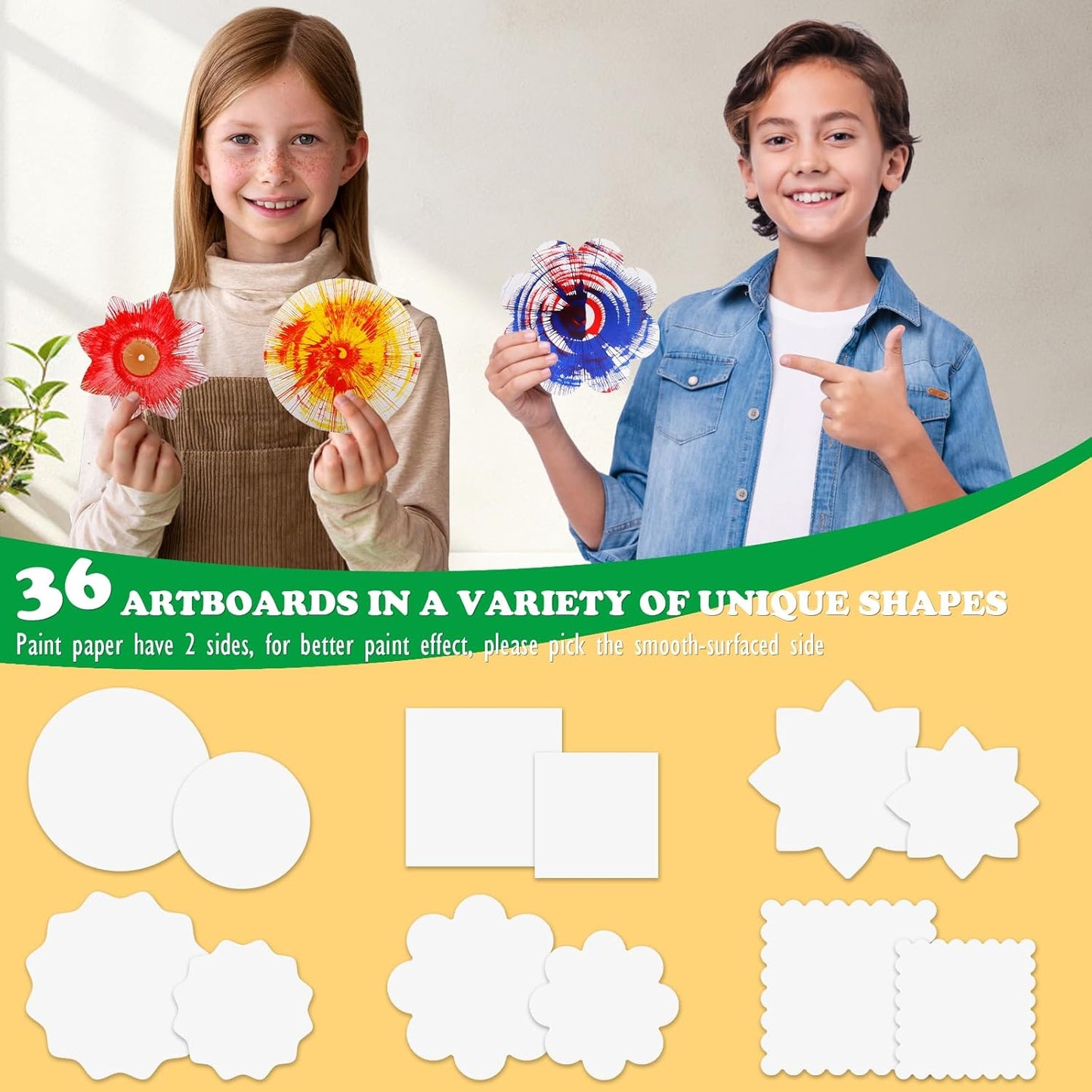 Arts and Crafts for Kids Ages 4-8,Paint Spin Art Machine Kit,Art Craft Set for 6-9 Year Old,Cool Painting Spinner Toys Kits Set,Art Supplies Birthday Gifts for Boy Girl Ages 6 7 8 9 10 11 12 Green