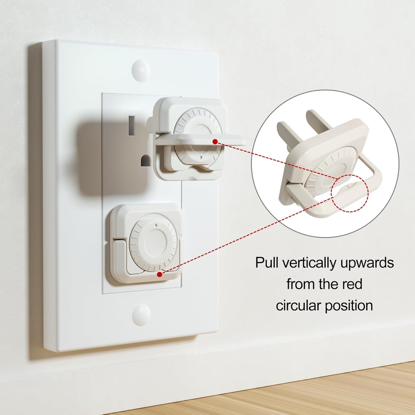 Outlet Cover Baby proofing -32 Pack Plug Covers for Electrical Outlets with Dual Safety Locks, Child Proof Outlet Covers Improved Baby proofing outlets