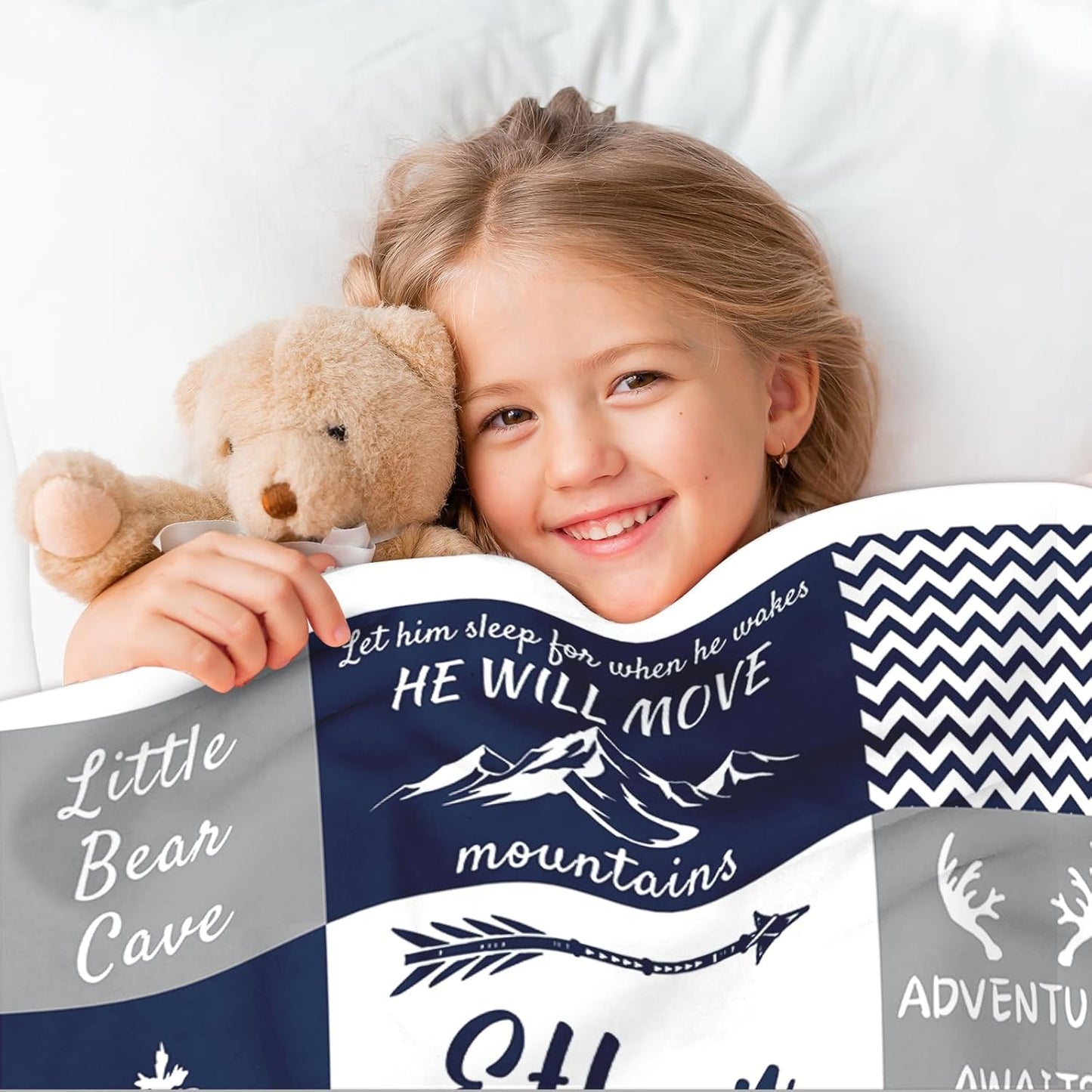 Ship Next Day, Personalized Baby Blankets - Printed in USA, Custom Name Blanket, Baby Blanket with Name, Ultra-Soft Cozy Fleece Blankets, Gifts for Baby Newborn Toddlers Boys & Girls Kids