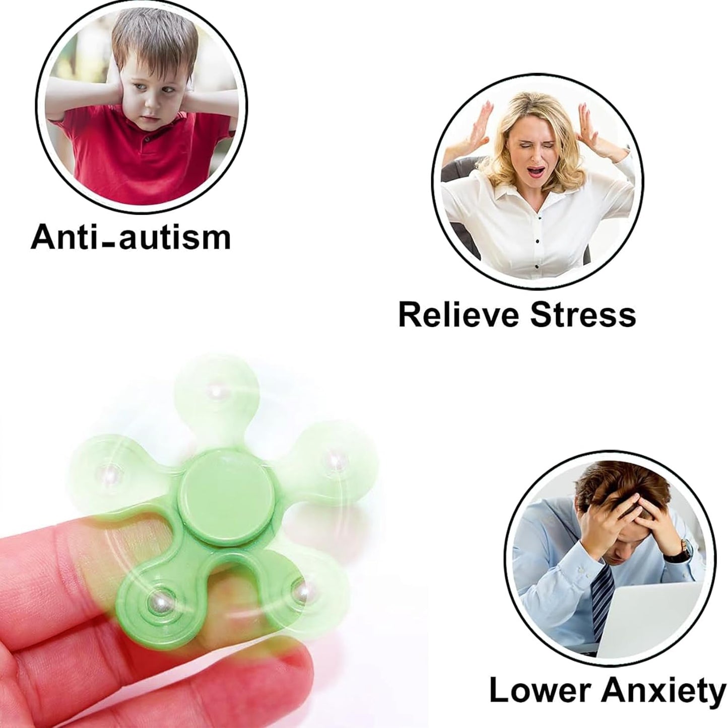 24 Pack Fidget Spinner Toys for Kids,Stress Relief Sensory Toys,Birthday Party Favors Gifts,Goodie Bag Stuffers, Classroom Prizes Fidget Toys