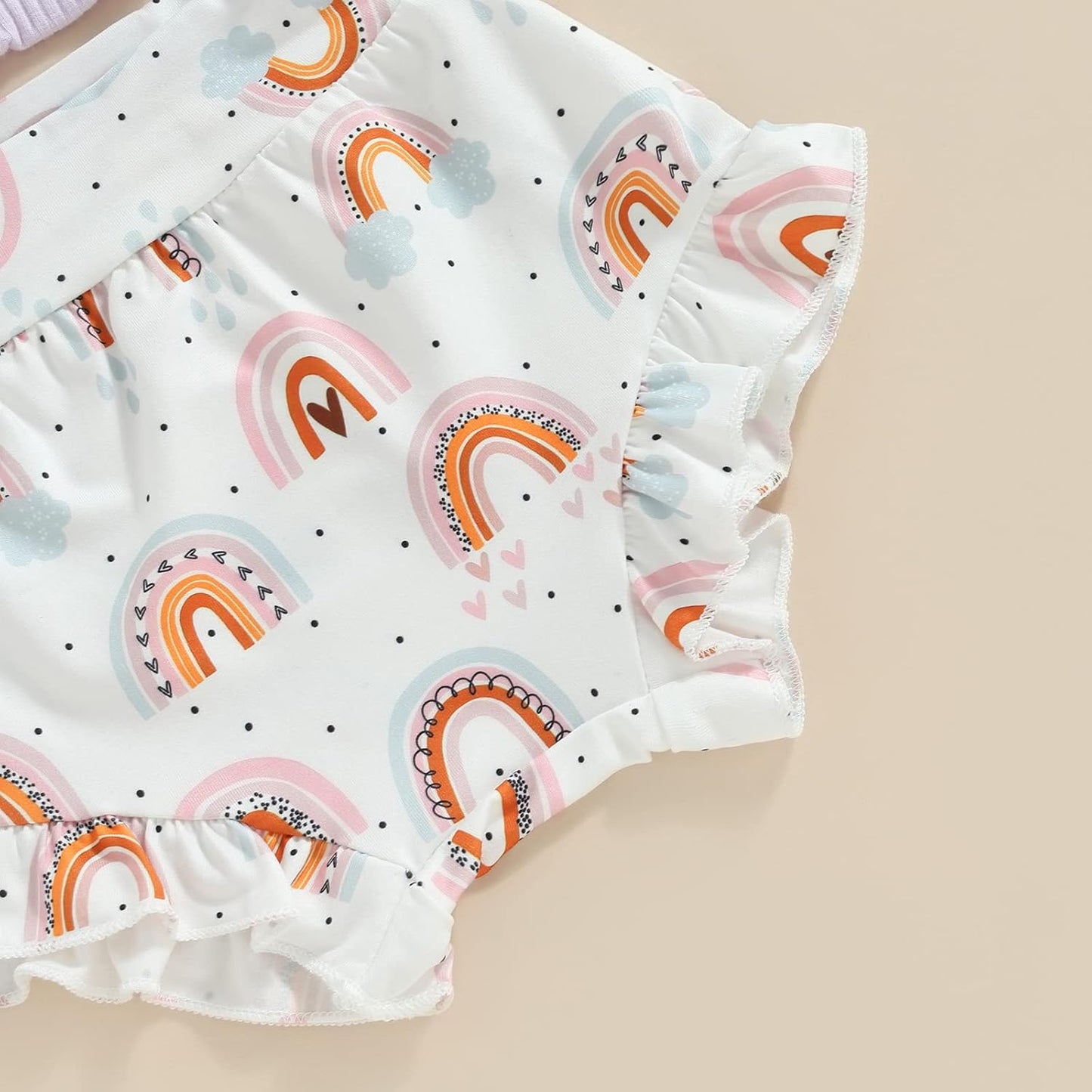 fhutpw Baby Girl Clothes Summer Cute Outfits 3 6 12 18 Months Spaghetti Strap Romper & Floarl Shorts Sets