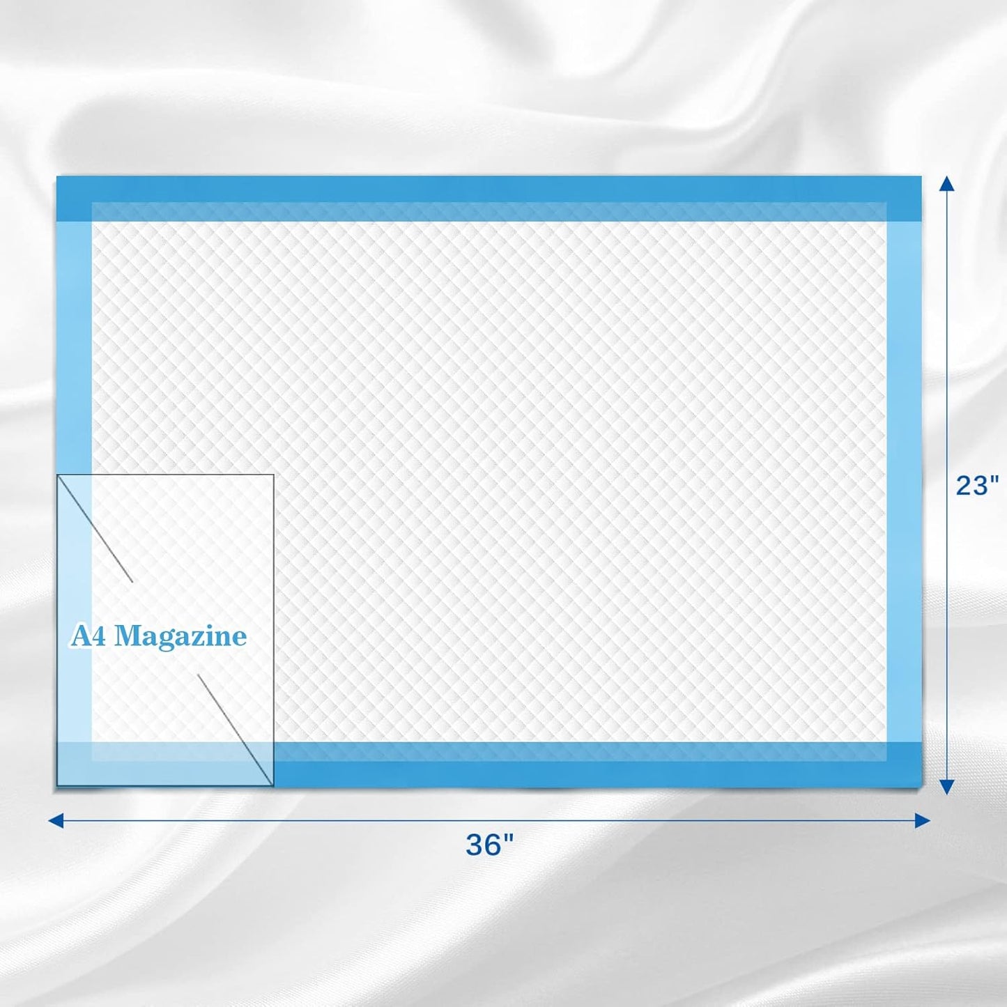 Premium Chucks Pads Disposable 23"x36" (50 Count) , Leakproof Adults Incontinence Bed Pads, Heavy Duty Absorbent Underpads Waterproof, Extra Large Puppy Pee Training Pad