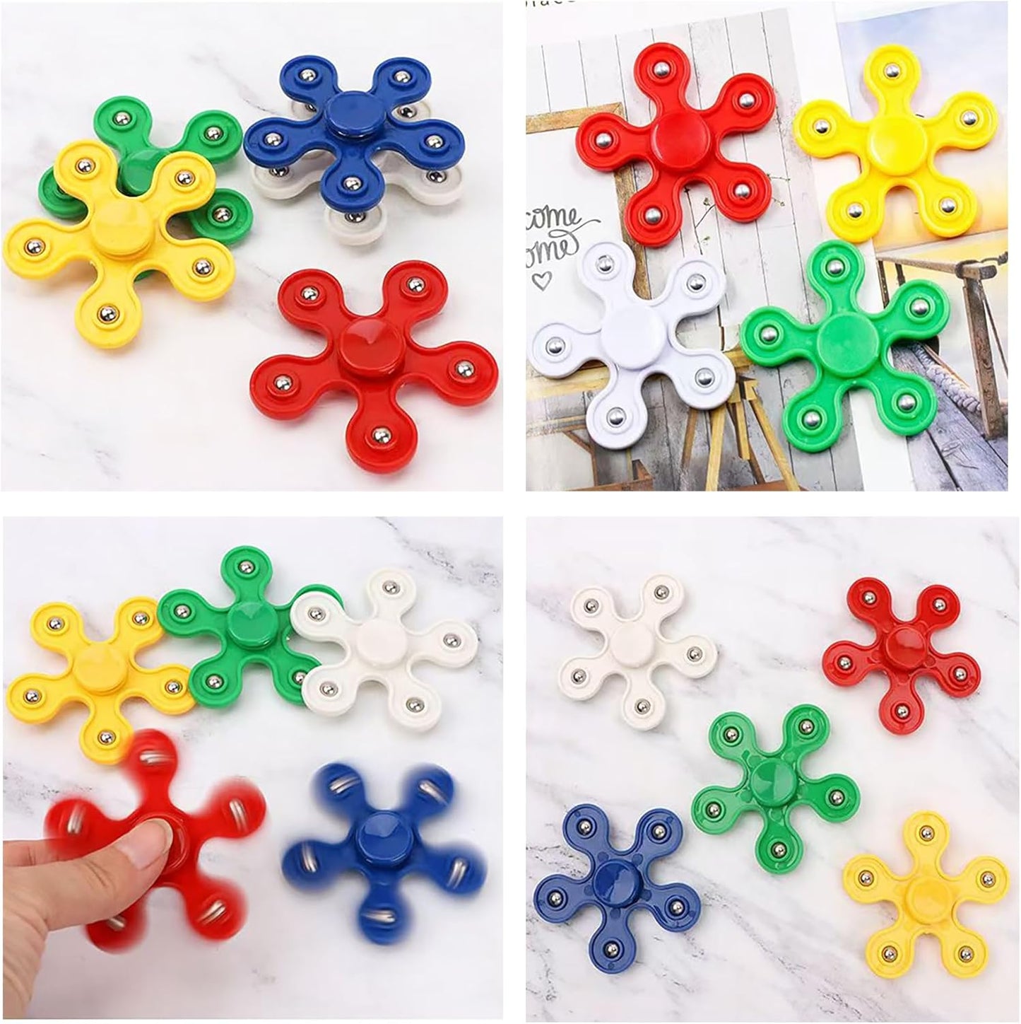 24 Pack Fidget Spinner Toys for Kids,Stress Relief Sensory Toys,Birthday Party Favors Gifts,Goodie Bag Stuffers, Classroom Prizes Fidget Toys