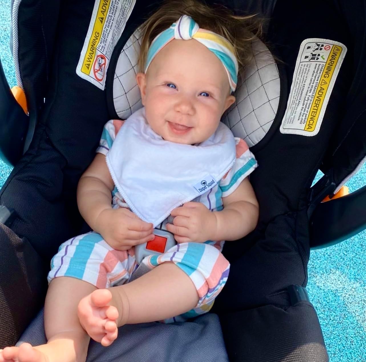 DiaperSquad's Baby Bibs for Drooling and Teething, Bibs for Boys, Baby Girl - Solid Cotton Baby Drool Bibs