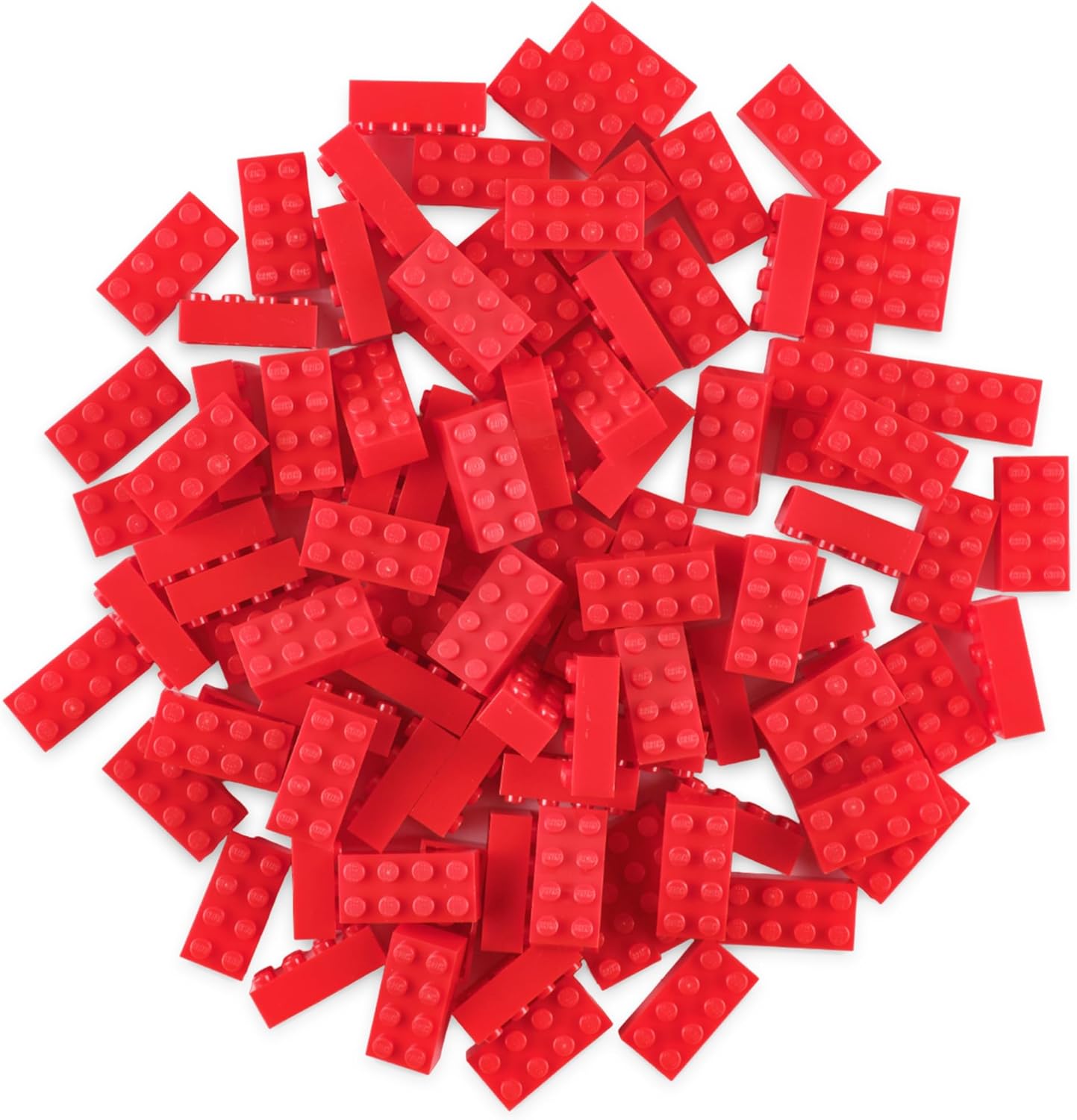 Strictly Briks Classic Bricks Starter Kit, Red, 96 Pieces, 2x4 Studs, Building Creative Play Set for Ages 3 and Up, 100% Compatible with All Major Brick Brands