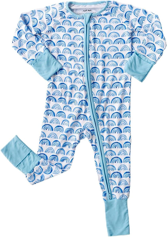 Little Sleepies Pajamas for Baby Boys & Girls, Viscose from Bamboo Baby Pajamas, Preemie & Newborn Sleepers, 2-Way Zipper PJs