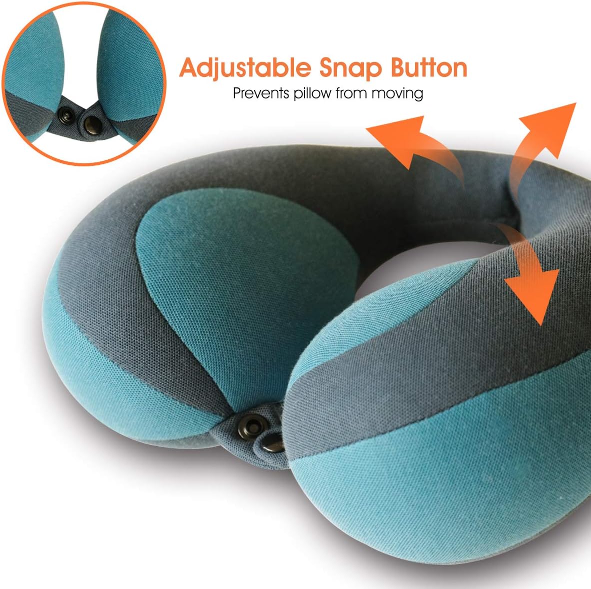 INFANZIA Chin Supporting Travel Neck Pillow, Comfortably Supports and Helps Support Head and Neck - Gifts for Toddler/Child/Kids, Blue