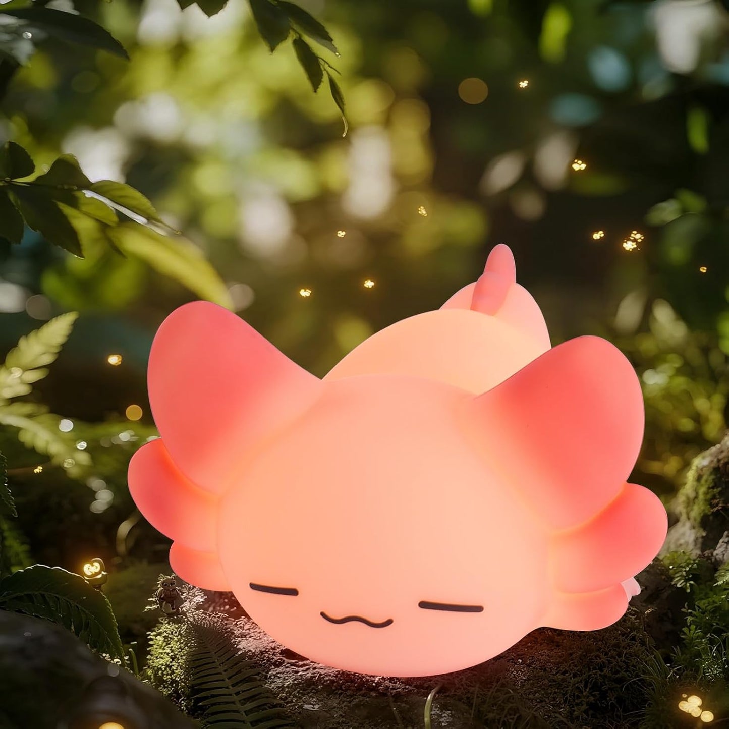 LOVERUIS Axolotl Kids Night Light Axolotls Gifts Night Lights for Kids Colorful Light with 1/3 Hours Timer Cute Nursery Night Lamp Girl Decoration Room