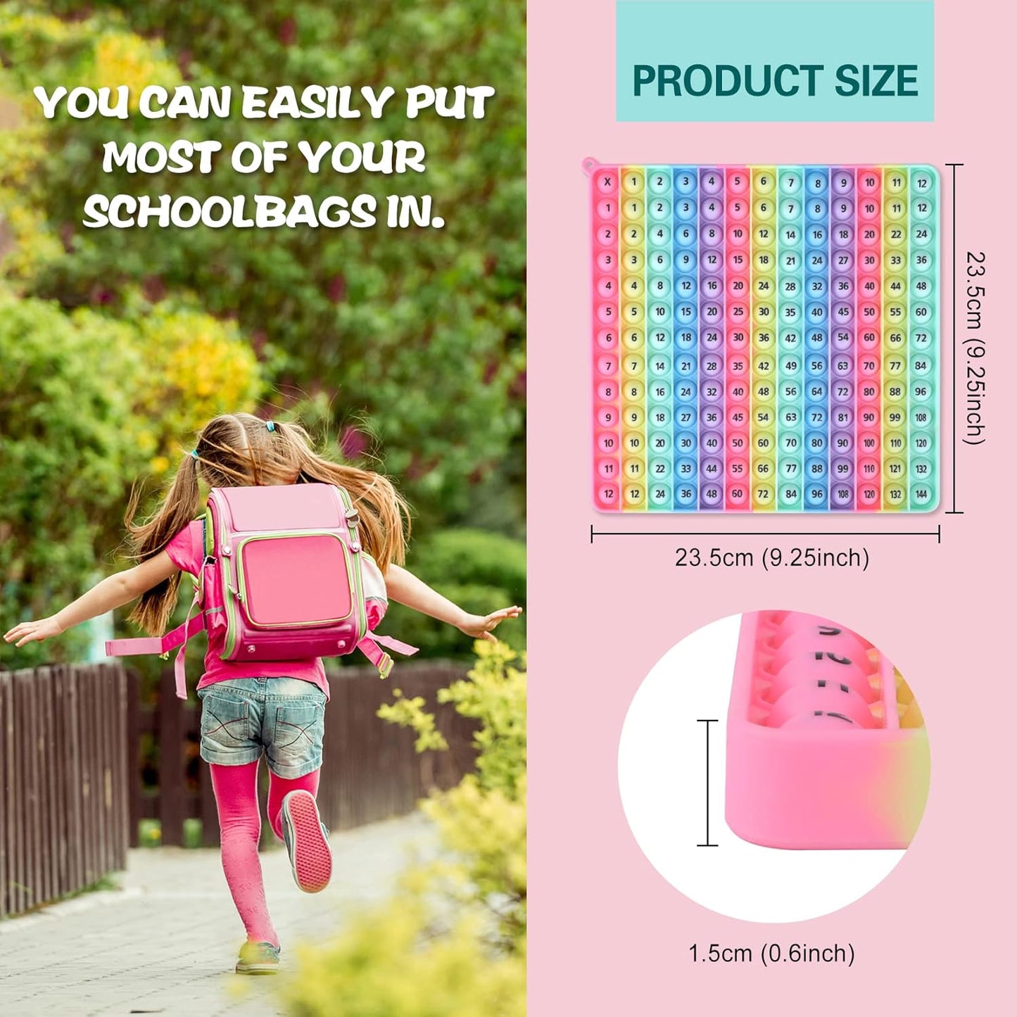 Multiplication Tables Games 12 X 12 Math Multiplication Flash Card Toys, Multiplication Games POP Create Various Multiplication Formulas for Teachers Two-Sided Multiplication Tables