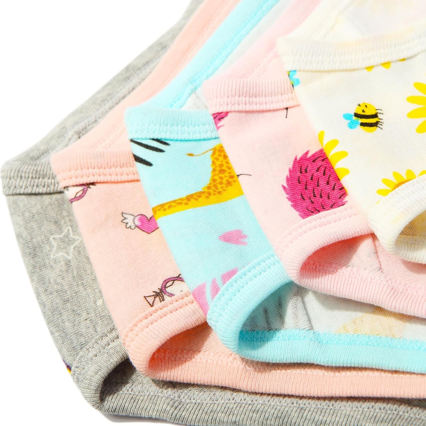 Girls' Cotton Brief Breathable Toddler Panties Kids Assorted Underwears 6-8 pieces