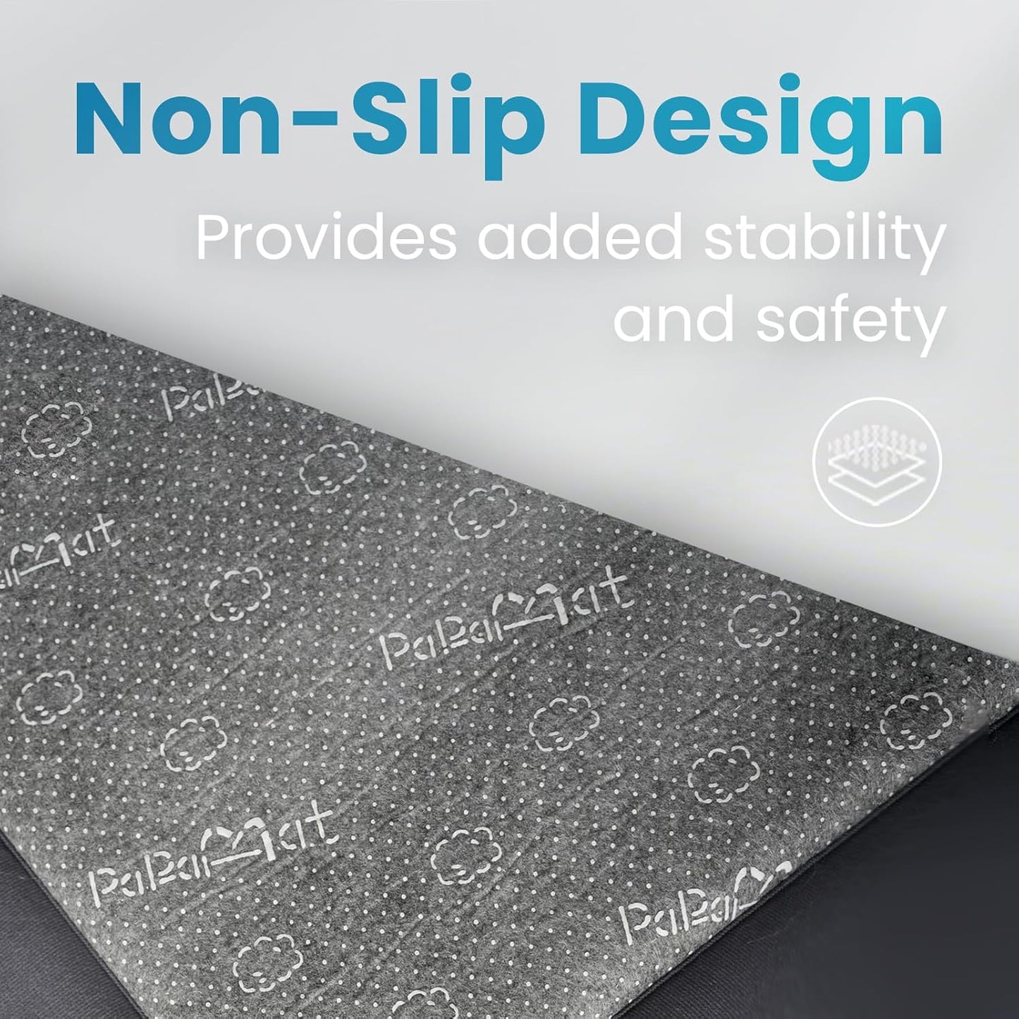 1.3" Thick Baby Play Mat for Floor Playpen,71x59 Large Foam Tummy Time Mat,Padded Support Soft Plush Nursery Rug for Infant,Kids Toddler Crawling Kick Activity (Light Grey)