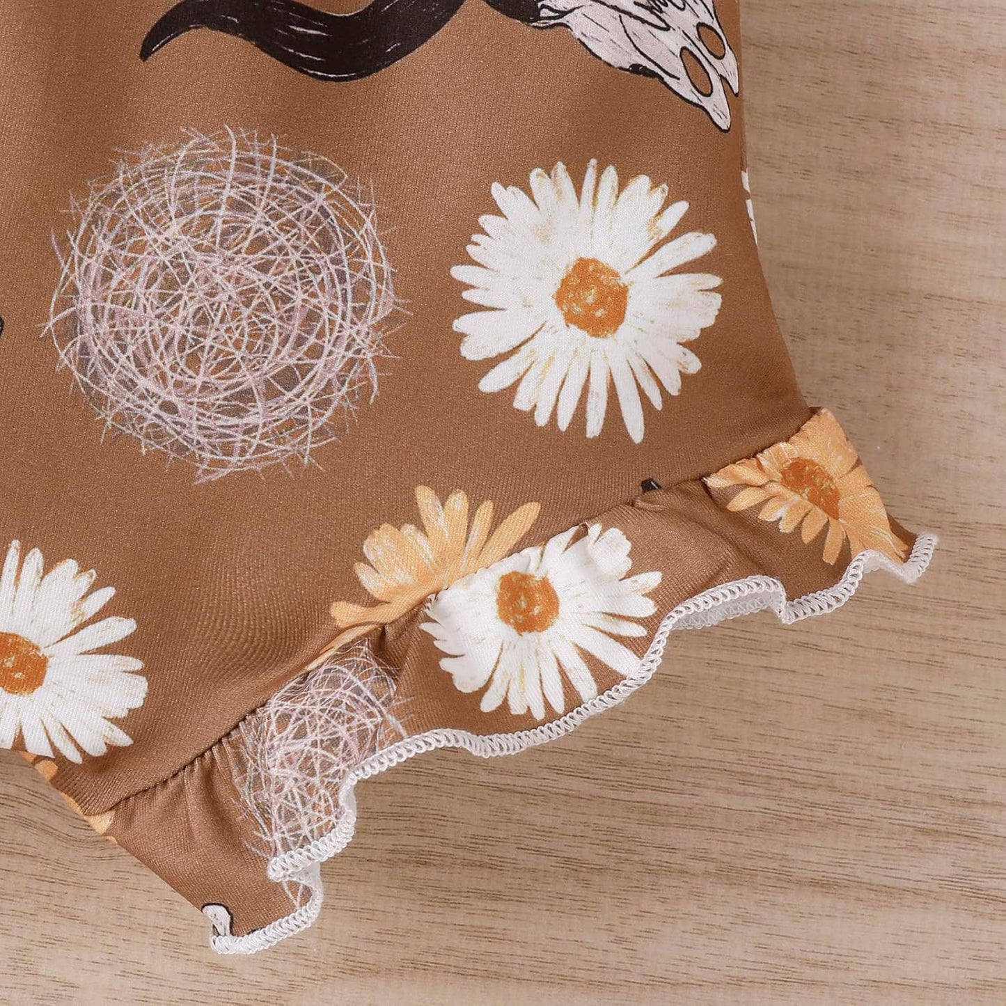 fhutpw Baby Girl Clothes Summer Cute Outfits 3 6 12 18 Months Spaghetti Strap Romper & Floarl Shorts Sets