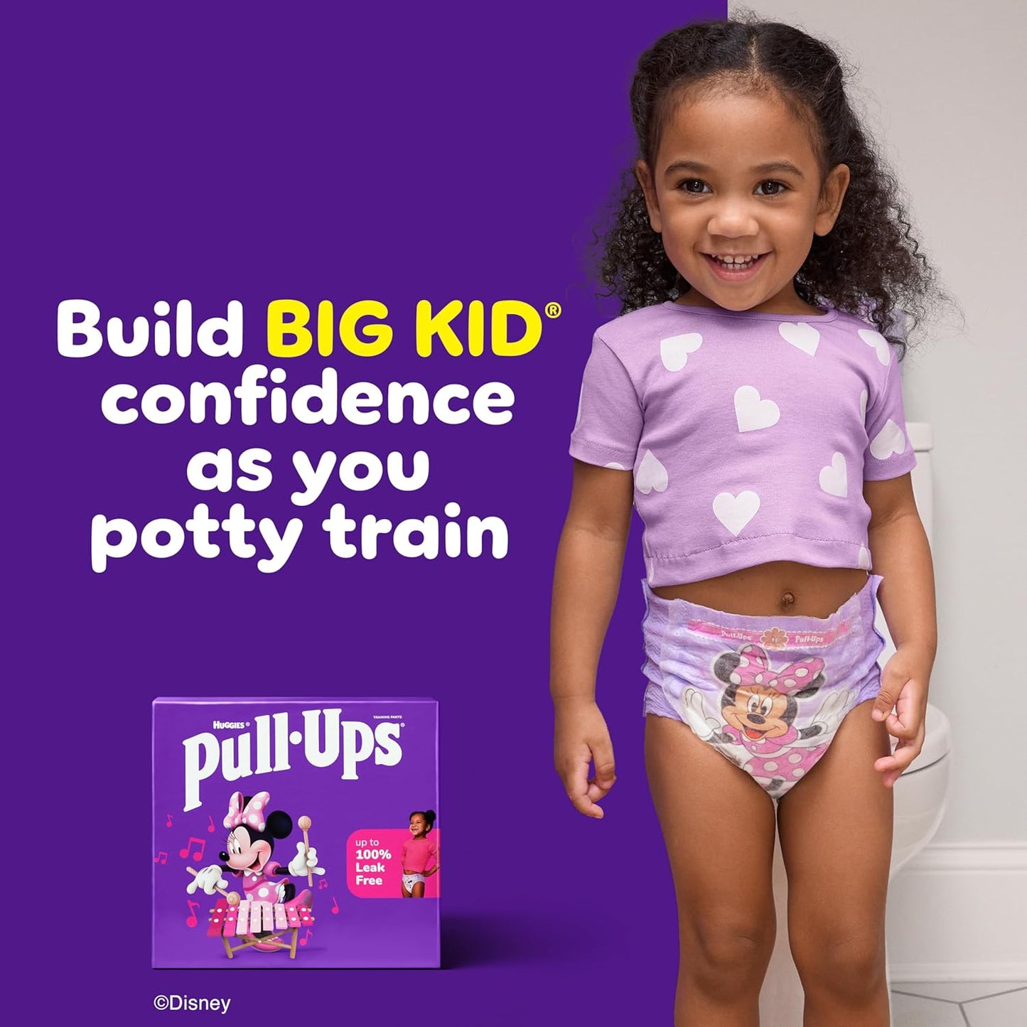 Pull-Ups Girls' Potty Training Pants, Size 2T-3T Training Underwear (16-34 lbs), 124 Count (4 packs of 31)