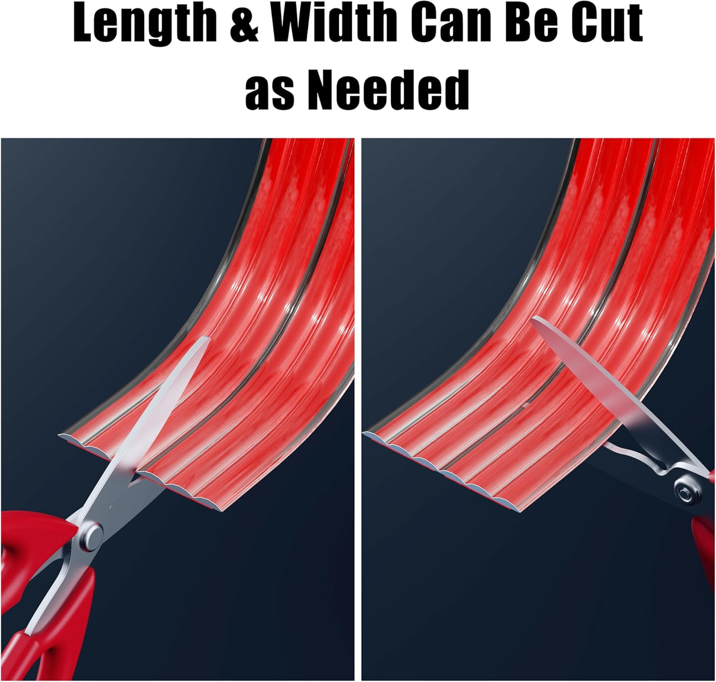 Wall Corner Protector Edge Guard - Peel and Stick Self-Adhesive Wall Trim Moulding, Inside & Outside Corner Molding Trim Caulk Strip for Wall Edge, Ceiling, Countertop – Clear, 1.18INx6FT