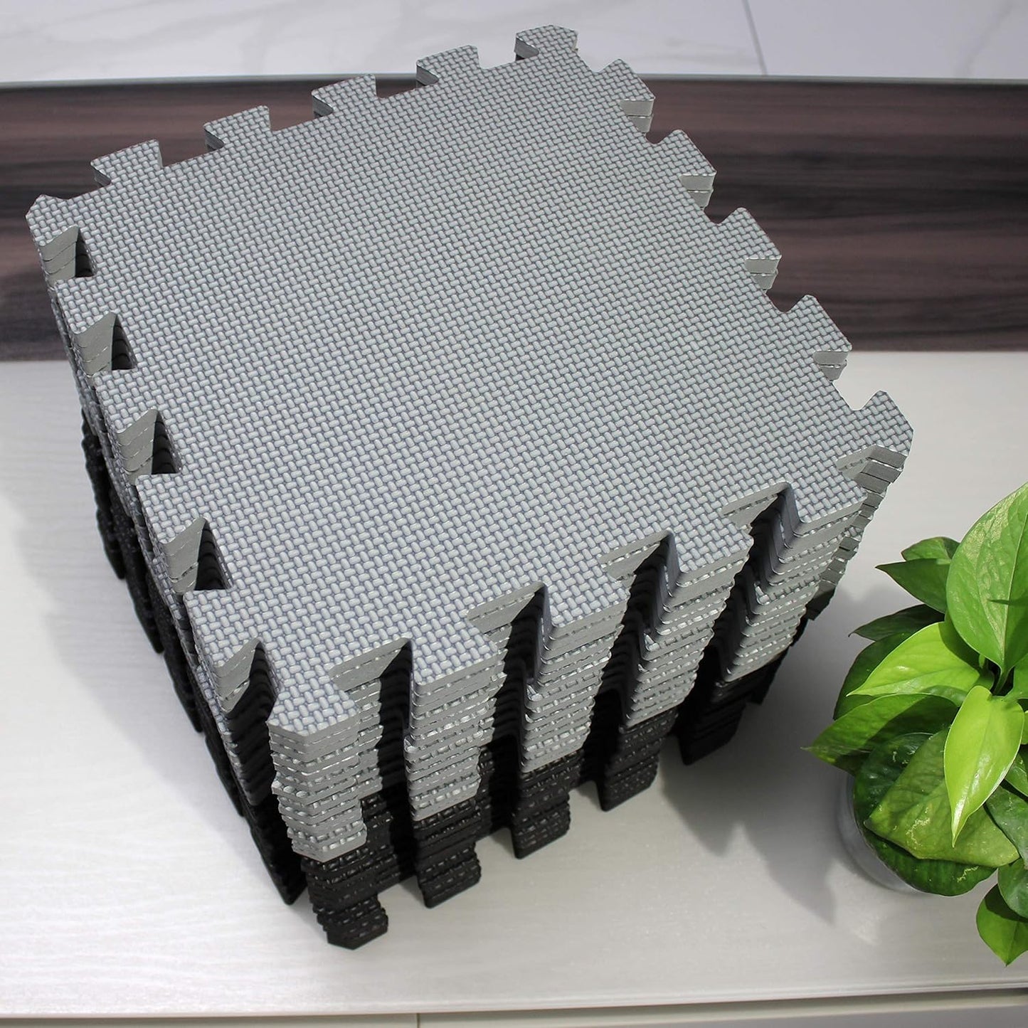 MQIAOHAM® 25 Pieces Puzzle Play Mats, Soft Baby Play Mat, Kids Interlocking Foam Floor Tiles, Toddlers Carpet Playmats G301025-104112