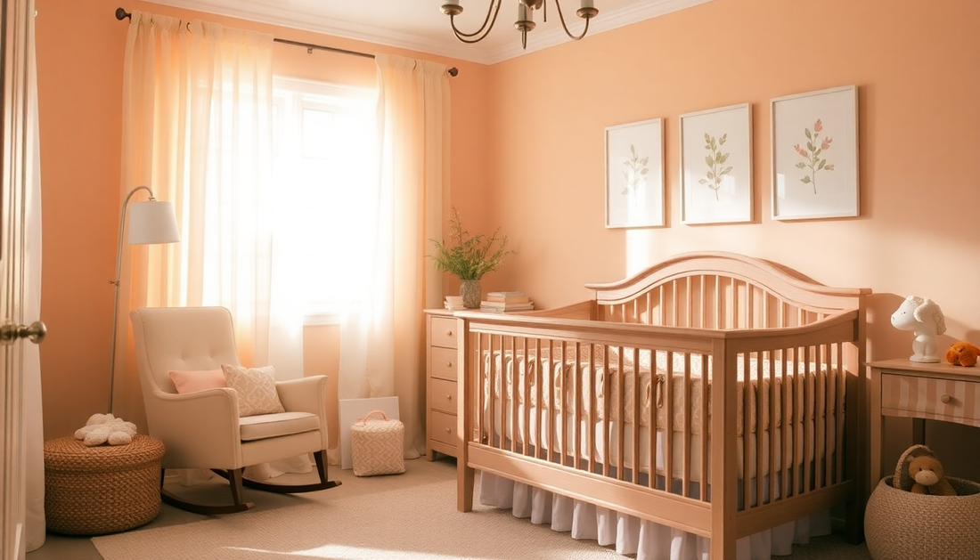 Designing a Peach-Perfect Nursery: Tips for a Calm, Cozy Space